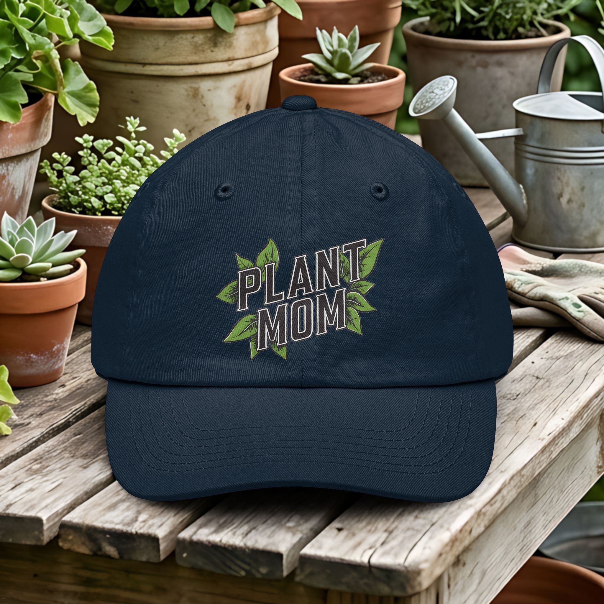 Plant Mom Collegiate Style Gardening Hat
