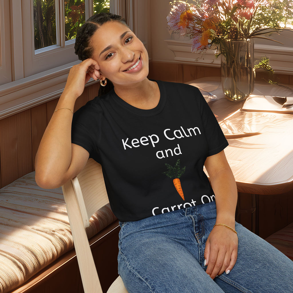 Keep Calm and Carrot On T-Shirt for Garden Lovers