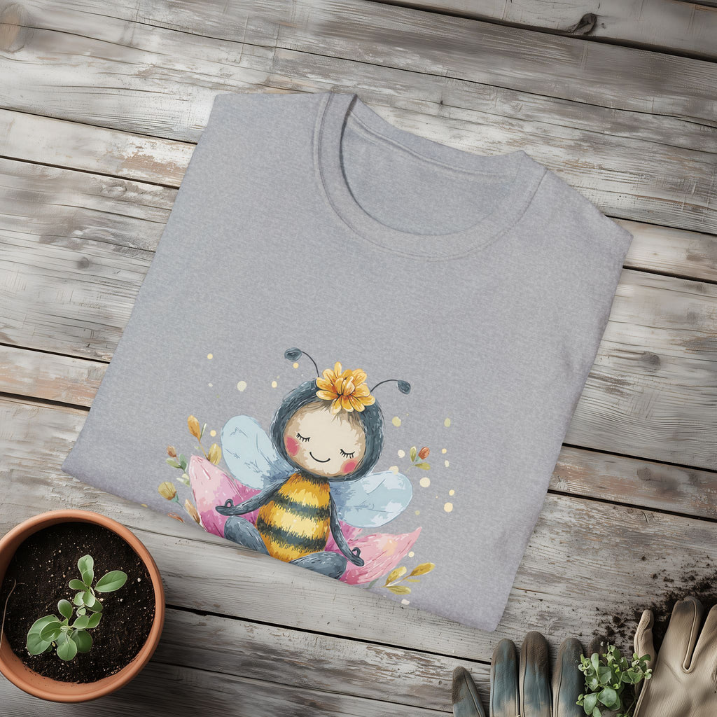 Bee Yourself Meditation Unisex T-Shirt for Yoga Enthusiasts