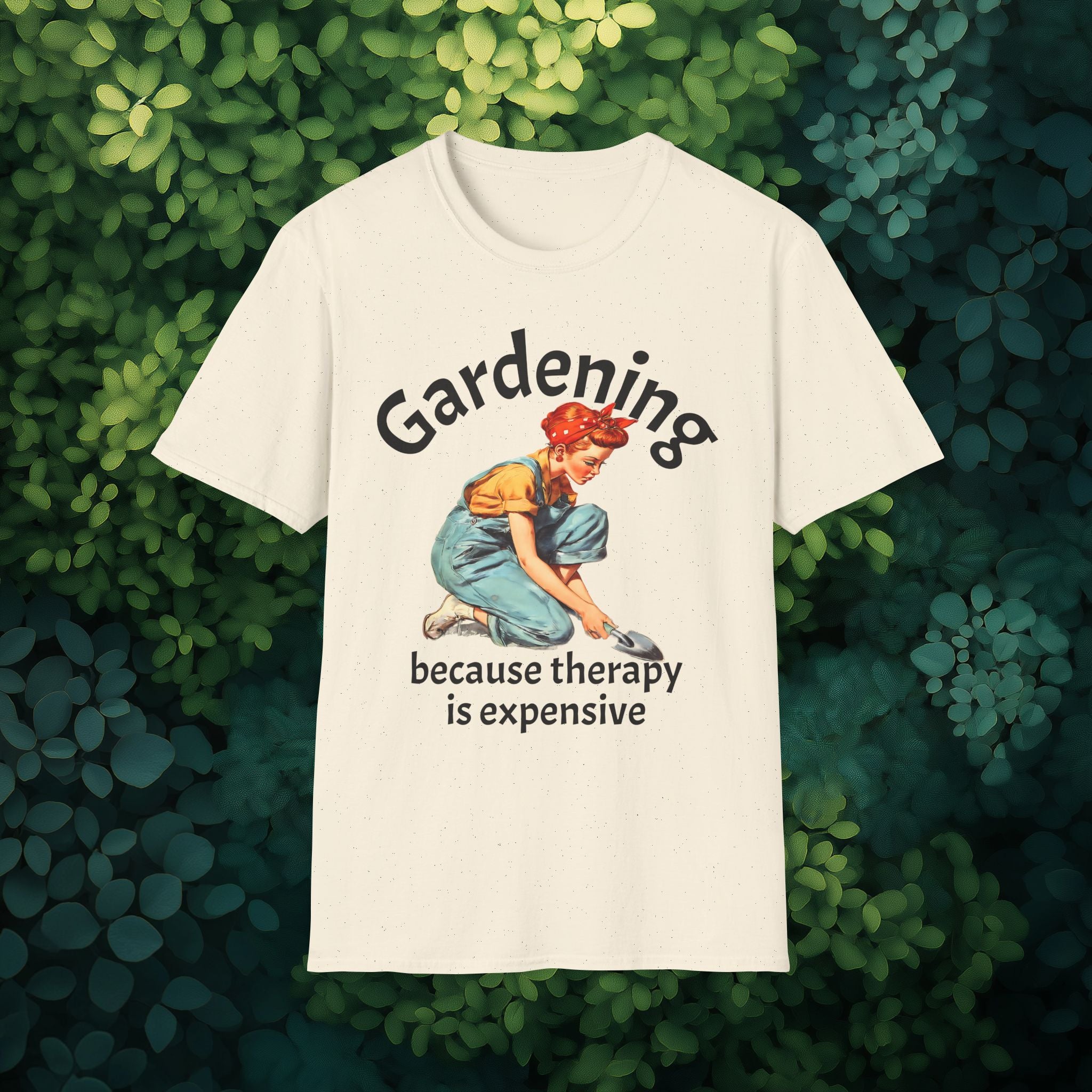 Retro Gardening T-Shirt – Because Therapy Is Expensive