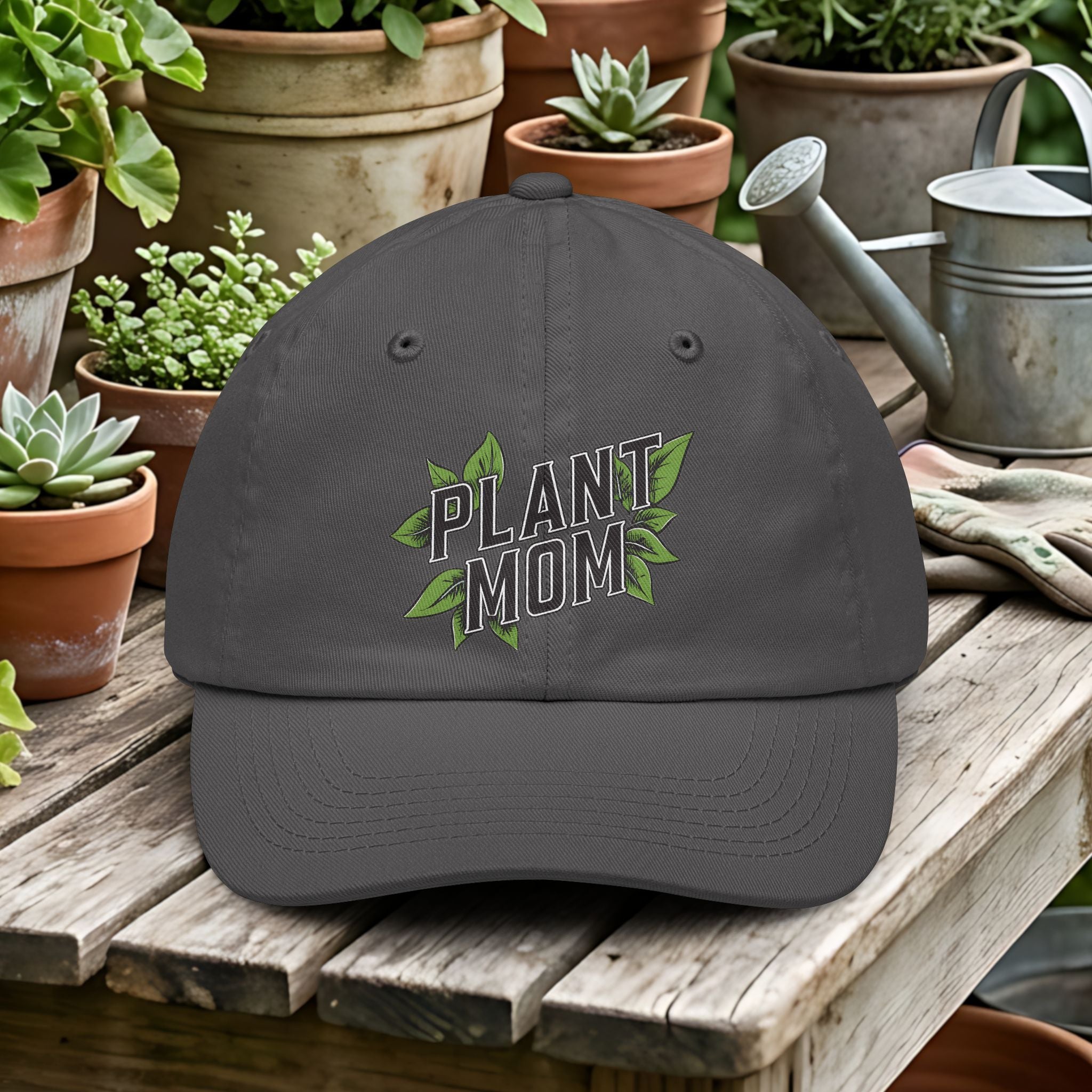 Plant Mom Collegiate Style Gardening Hat