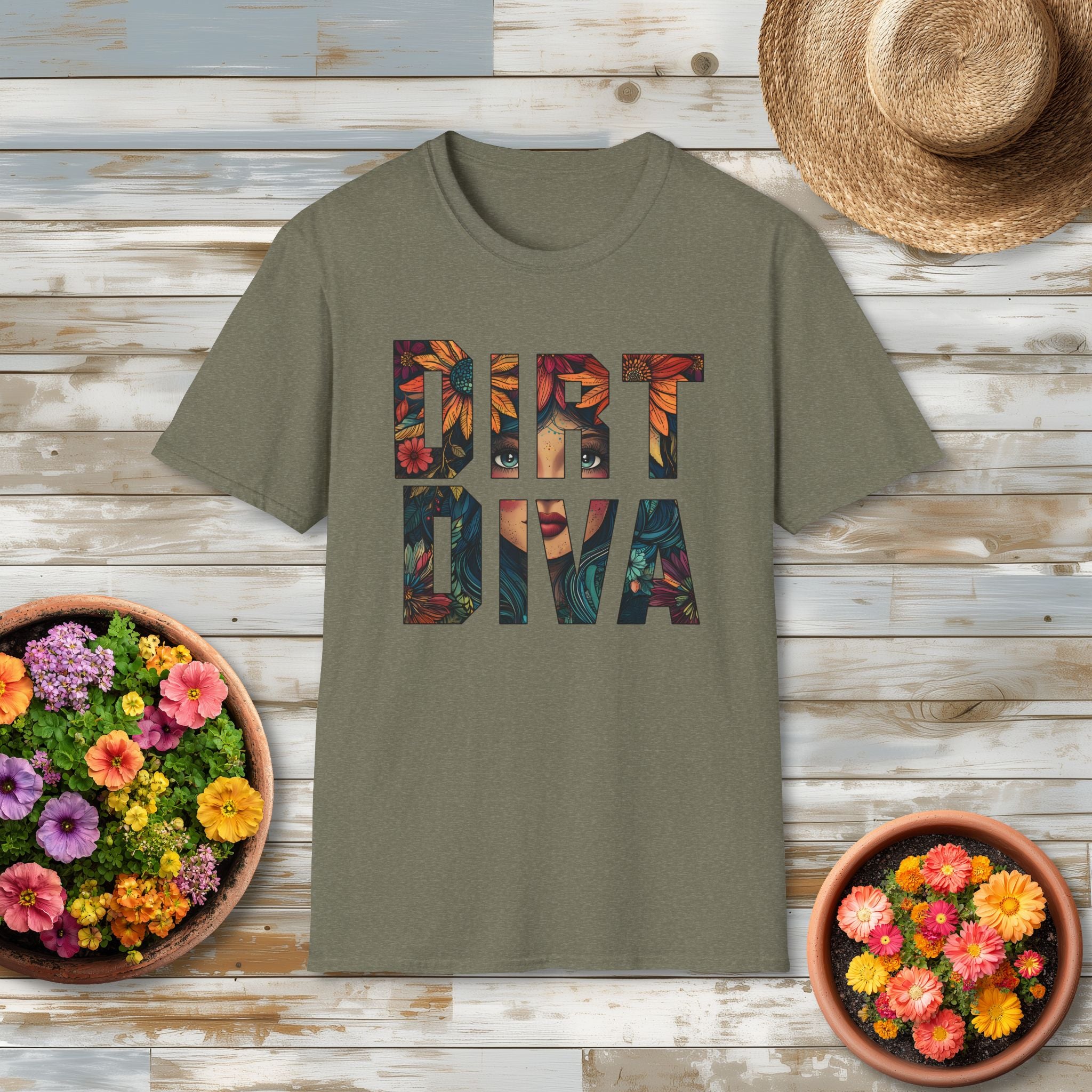 Boho Dirt Diva T-Shirt for  Nature Lovers