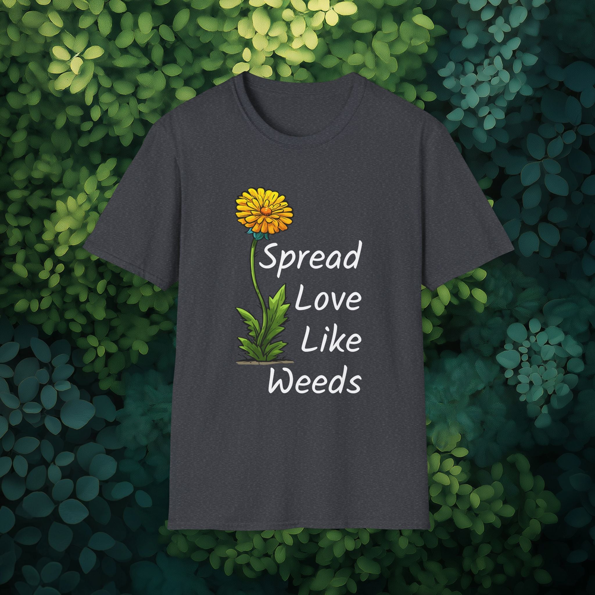 Spread Love Like Weeds T-Shirt – Cute Dandelion Design