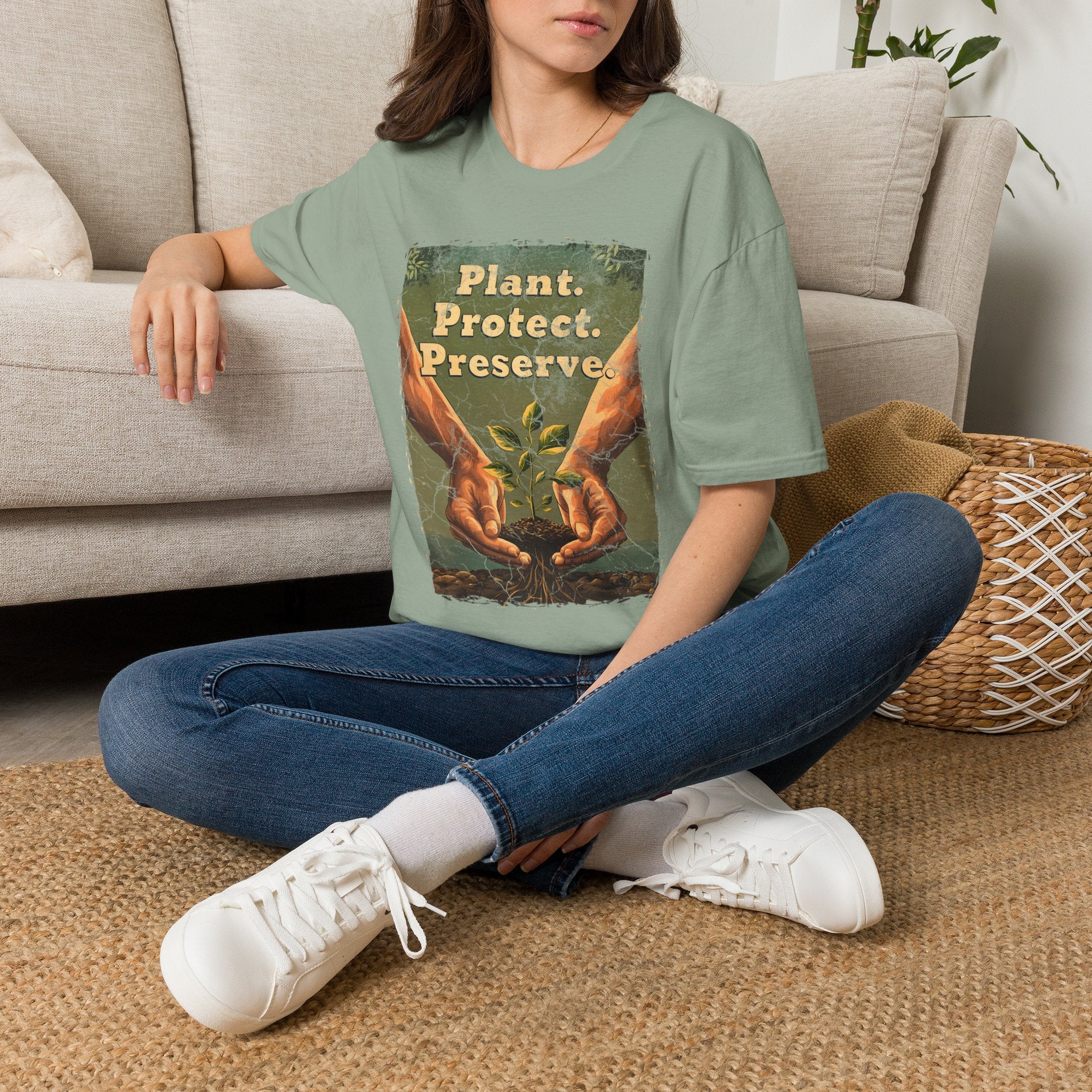 Plant Preserve Protect Vintage Conservation T-Shirt