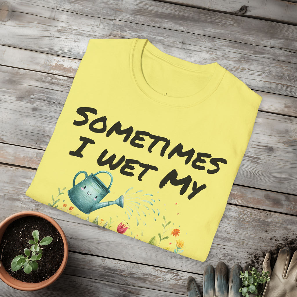 Cartoon Sometimes I Wet My Plants T-Shirt