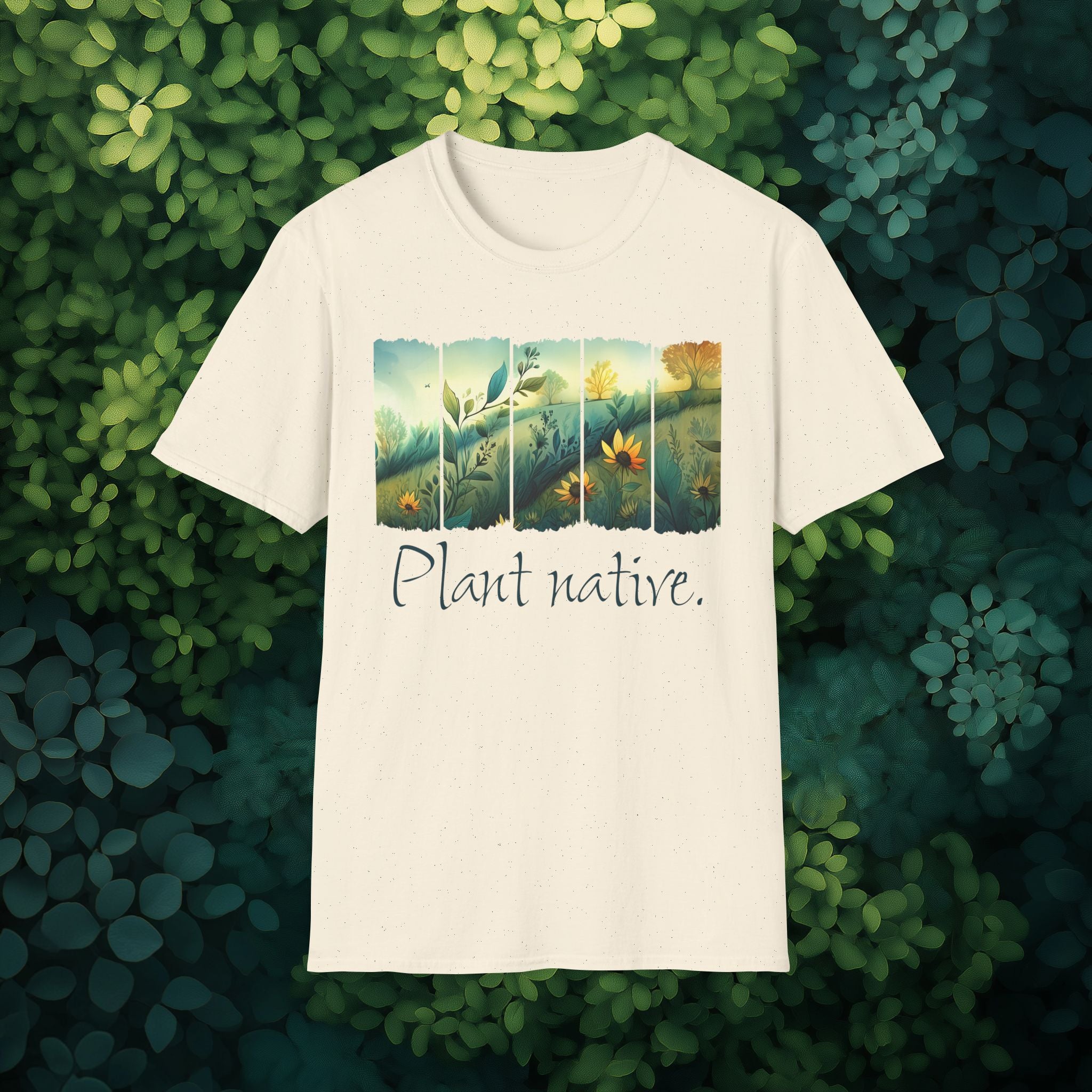 Plant Native Wildflower T-Shirt for Gardeners