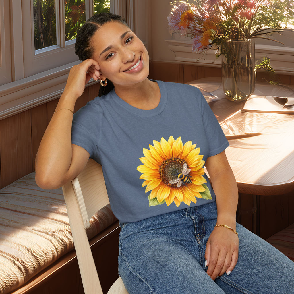 Sunflower and Honeybee T-Shirt