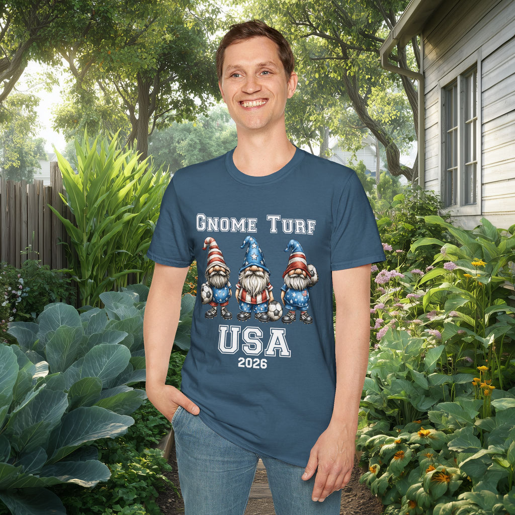 Gnome Turf USA 2026 Soccer Gnome T-Shirt