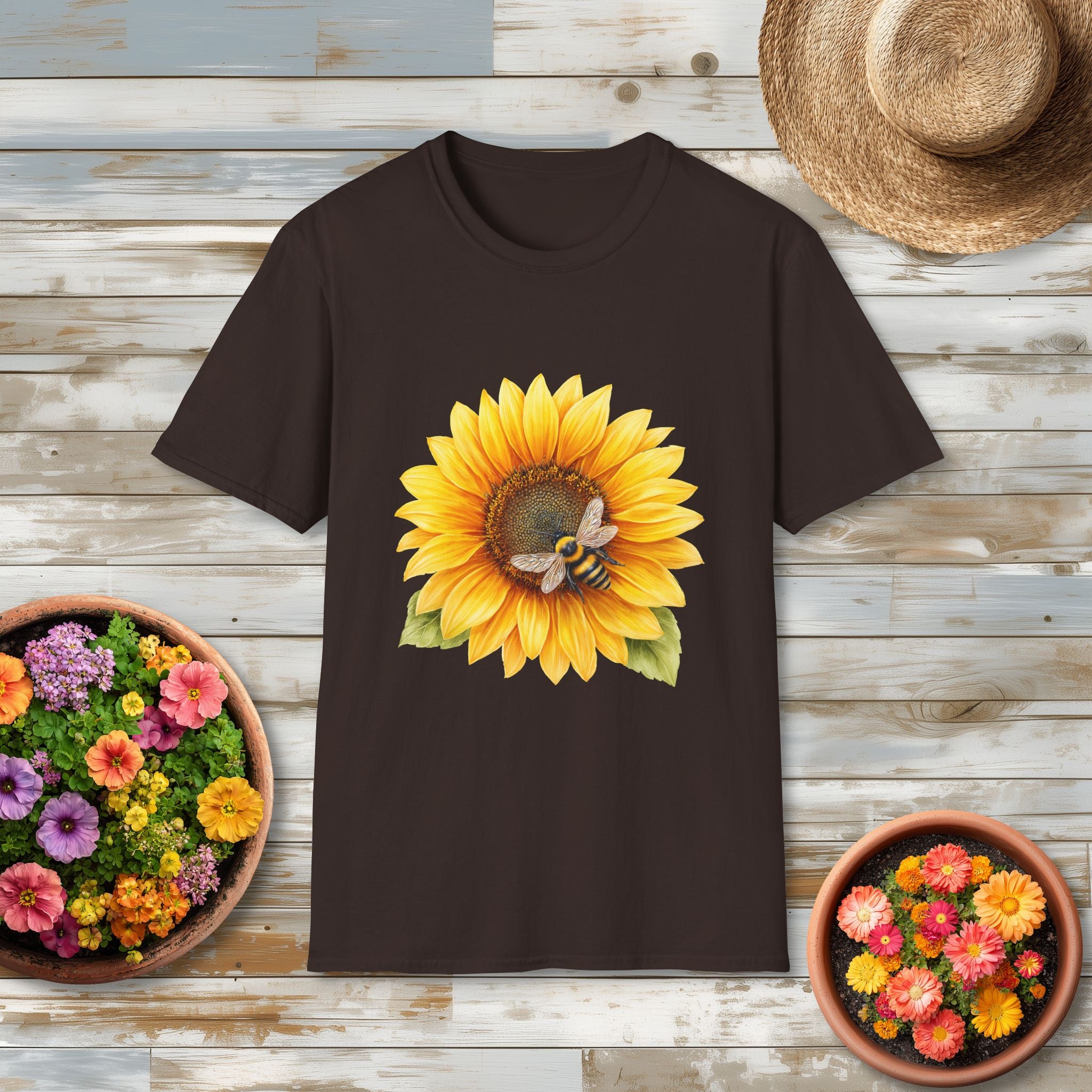 Sunflower and Honeybee T-Shirt