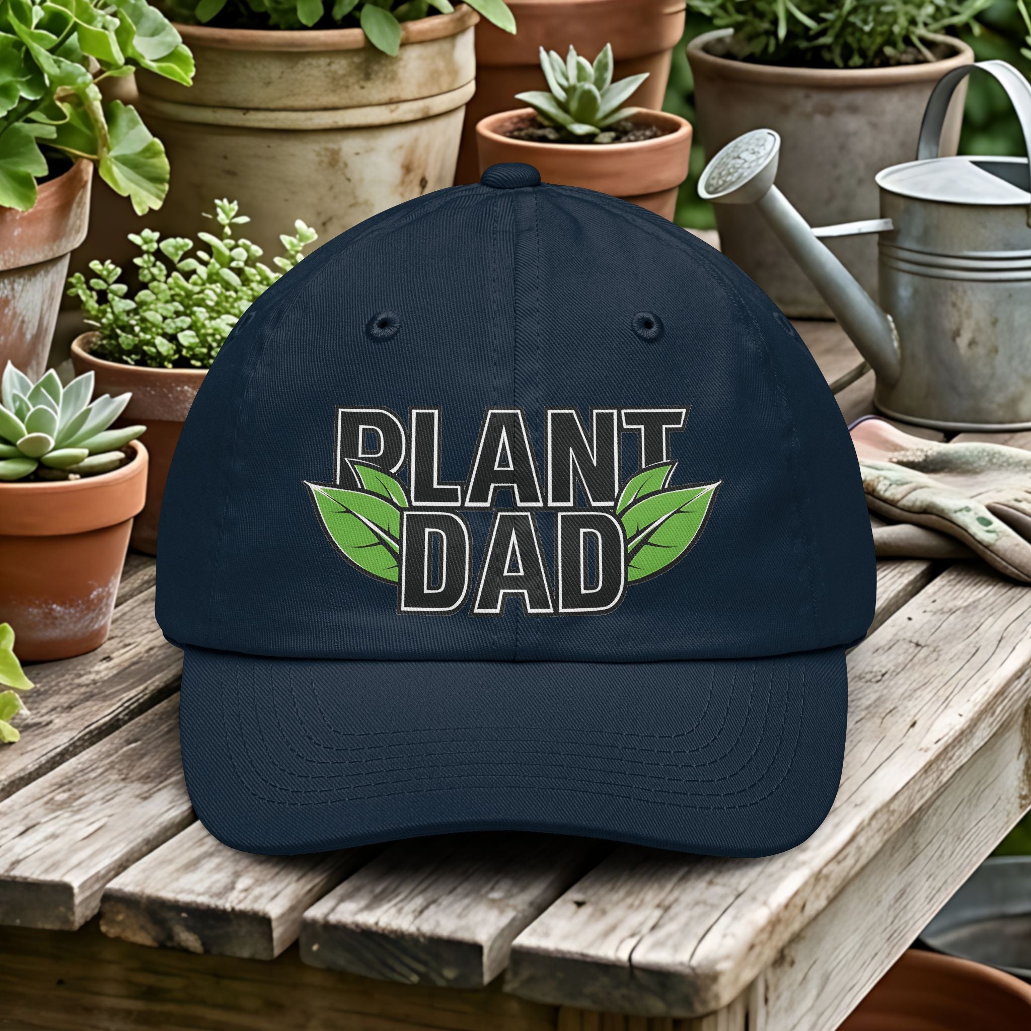 Plant Dad Collegiate Style Gardening Hat