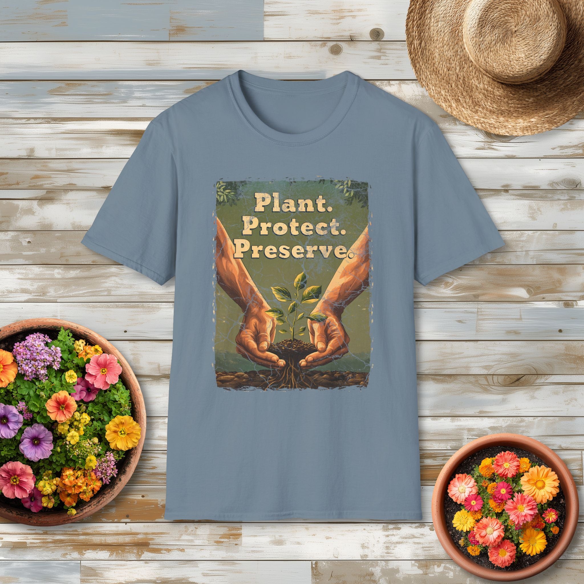 Plant Preserve Protect Vintage Conservation T-Shirt