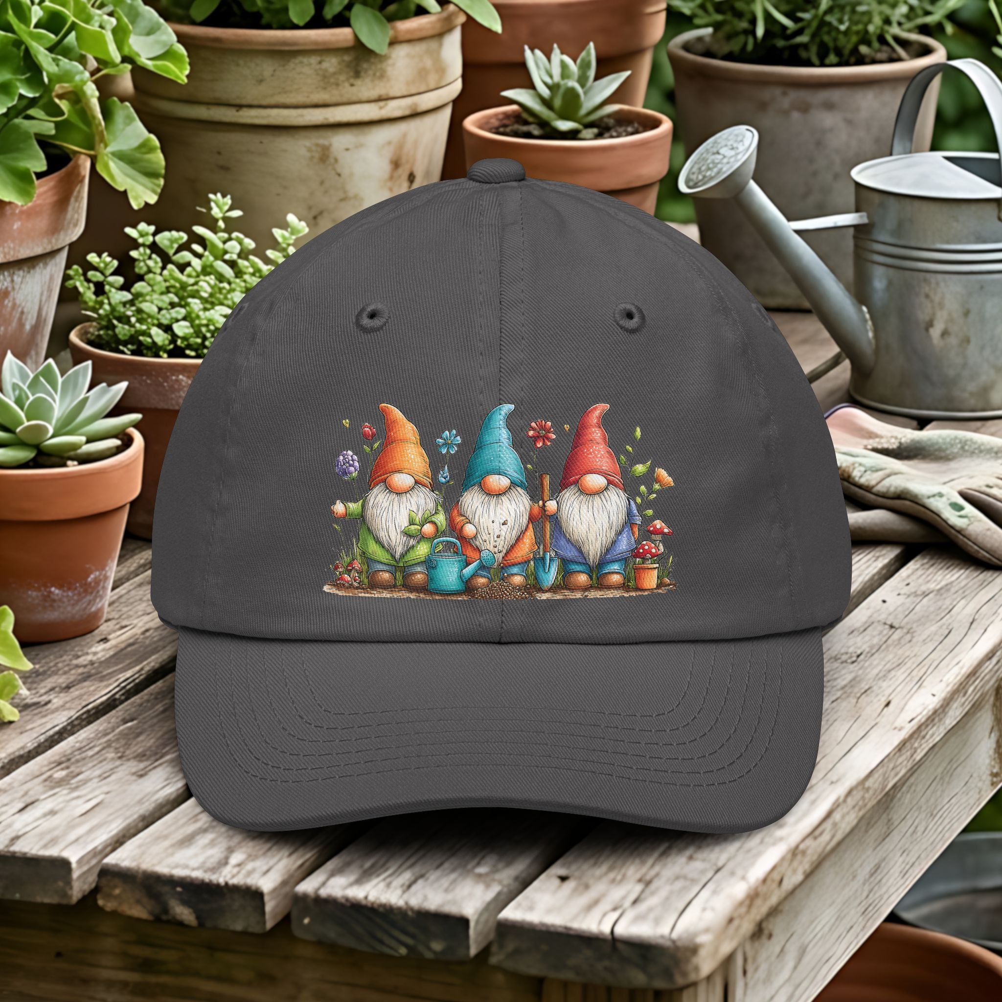 Gardening Gnomes Trio Dad Hat