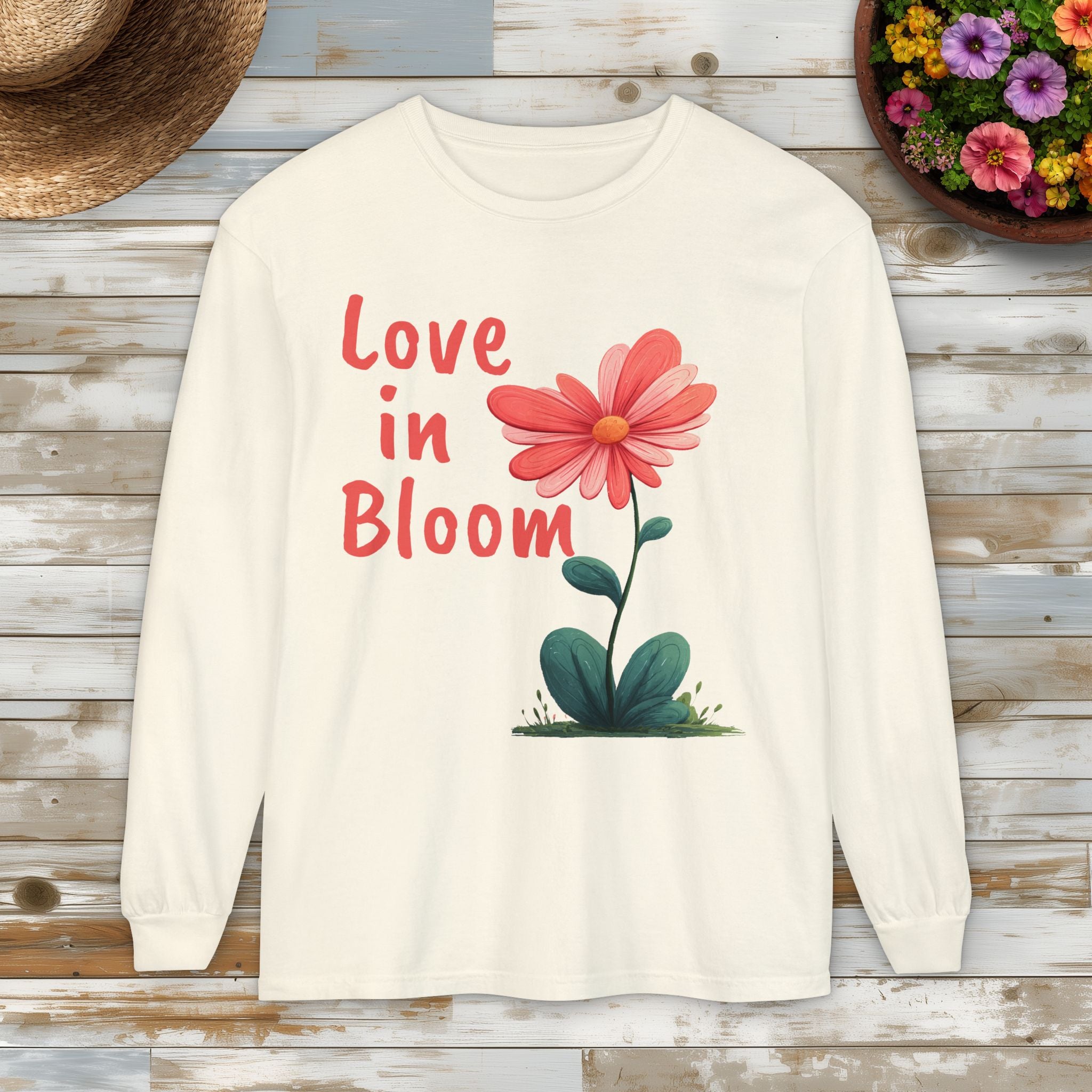 Love in Bloom Romantic Long Sleeve Tee