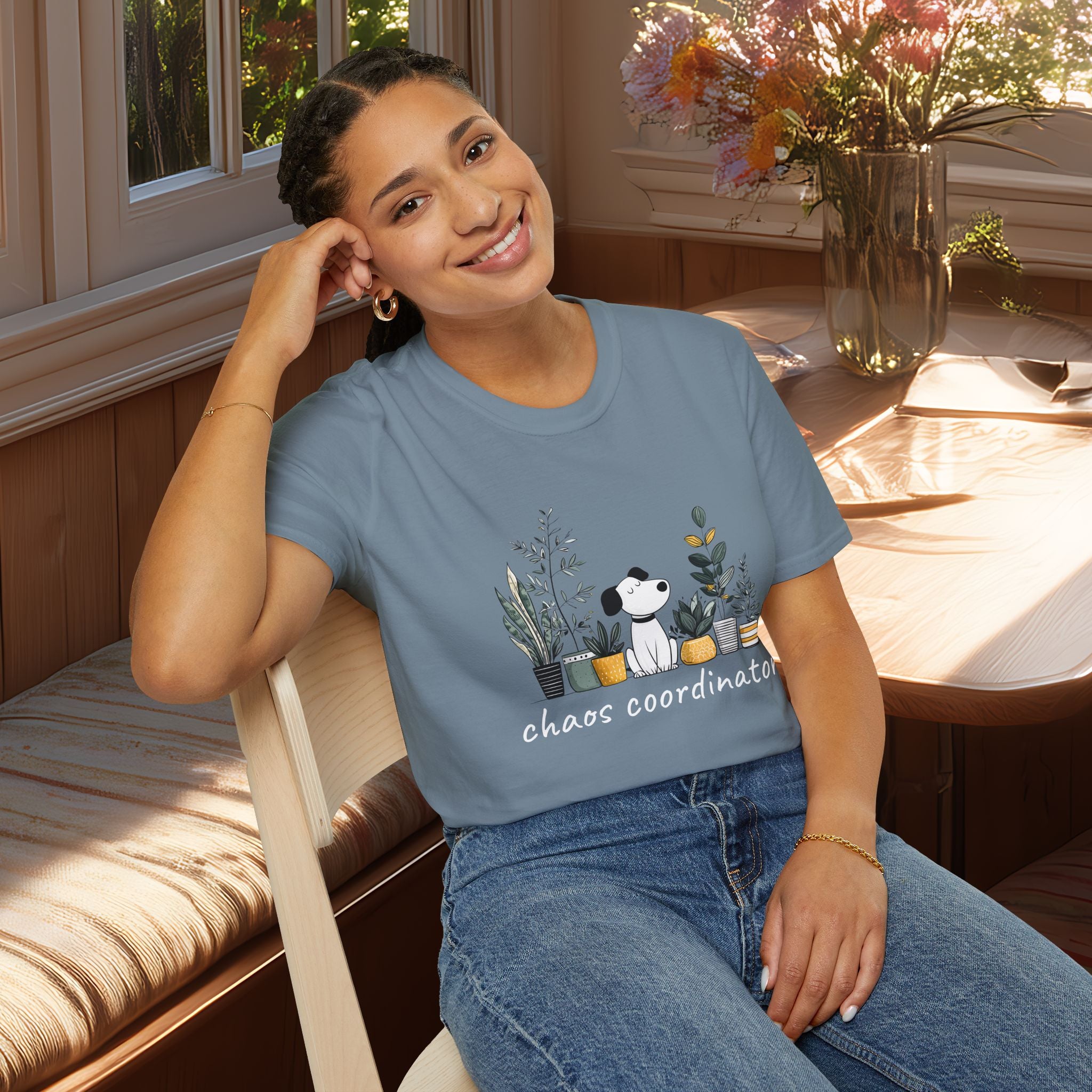 Chaos Coordinator Dog and Plant Lover T-Shirt