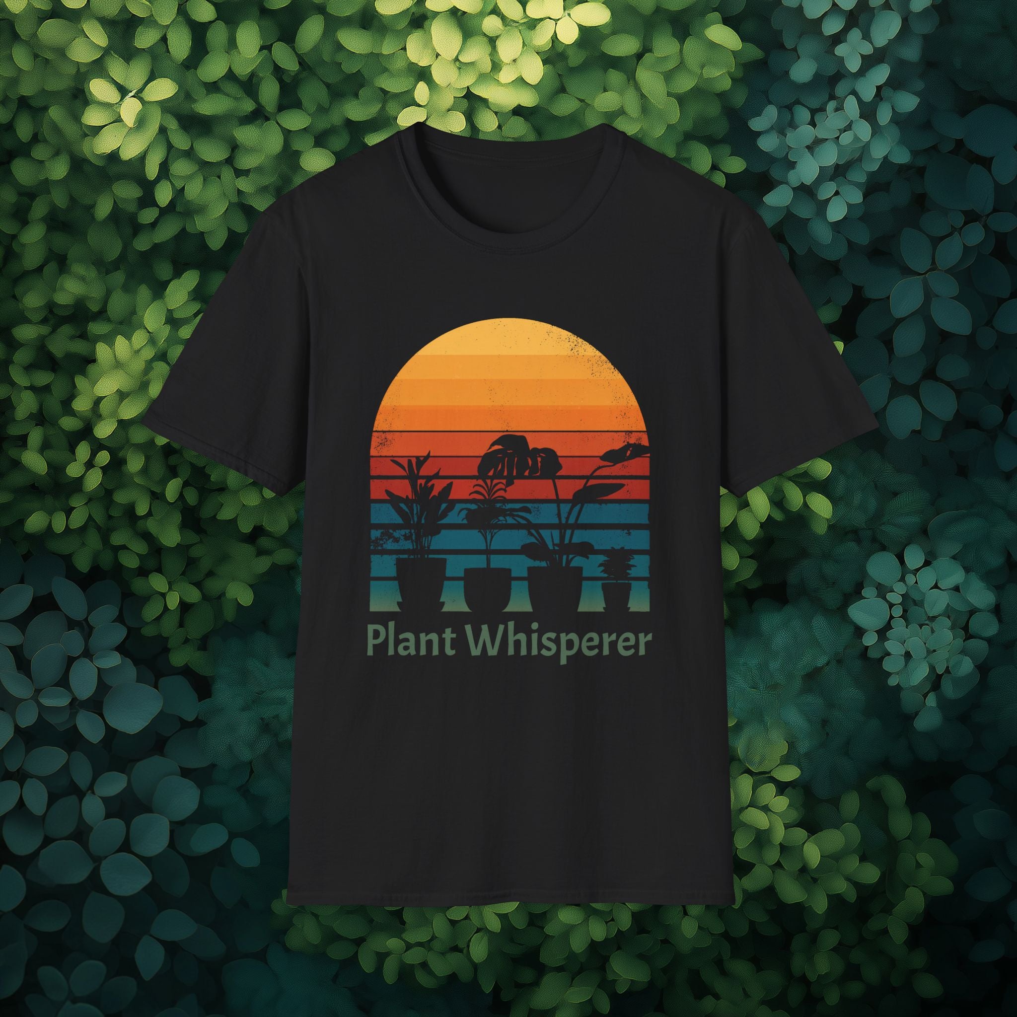 Sunset Plant Whisperer T-Shirt for Gardeners