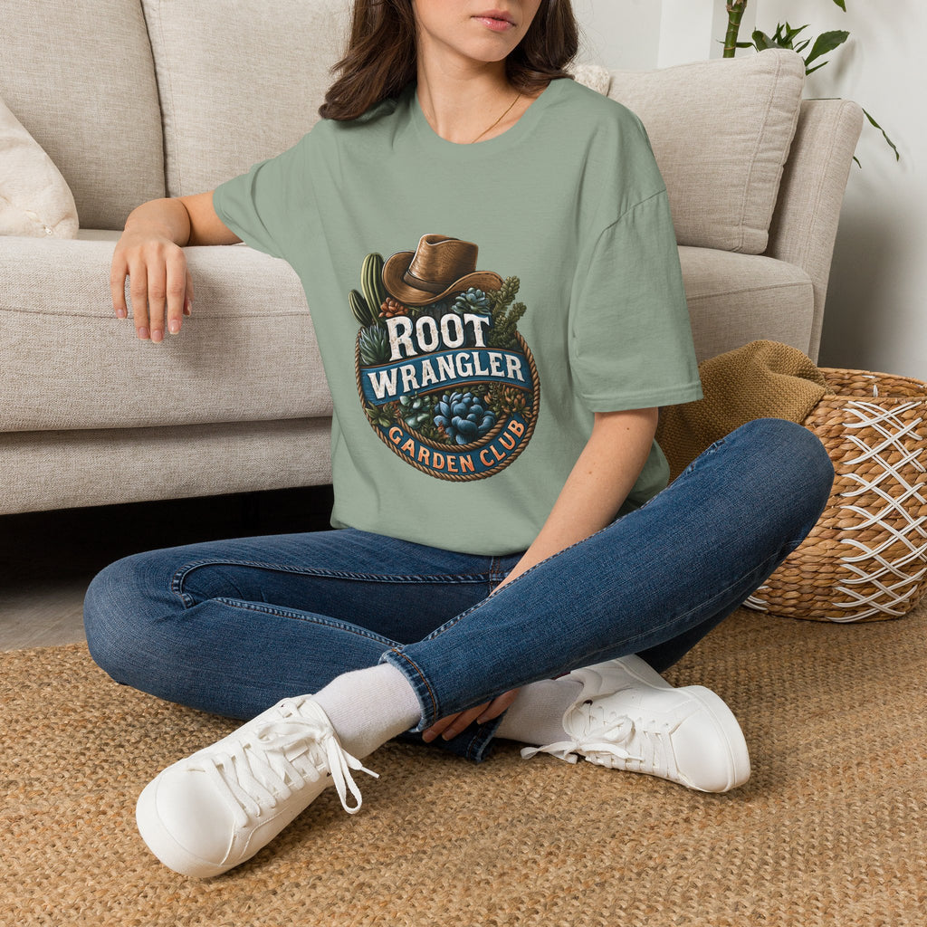 Retro Western Root Wrangler Garden Club T-Shirt