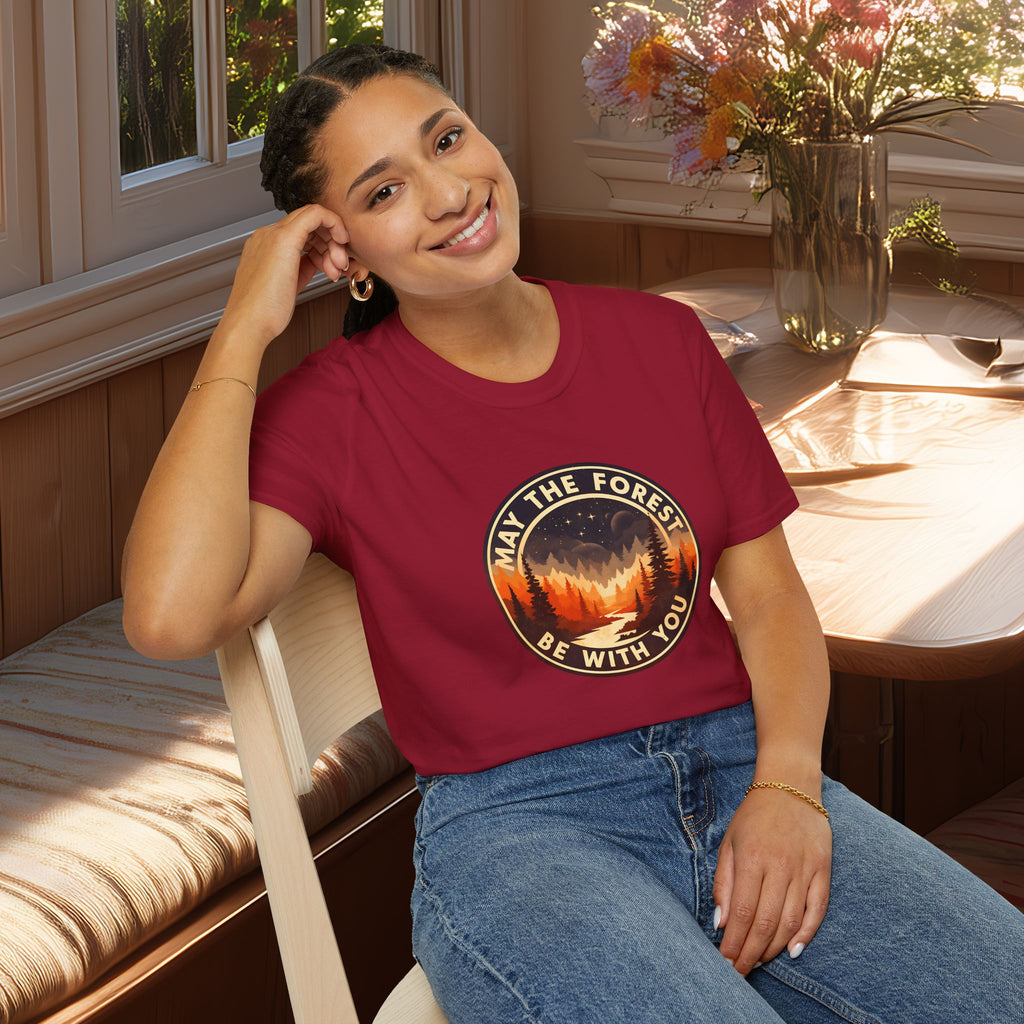 May the Forest Be With You Retro Sci-Fi Forest Shirt