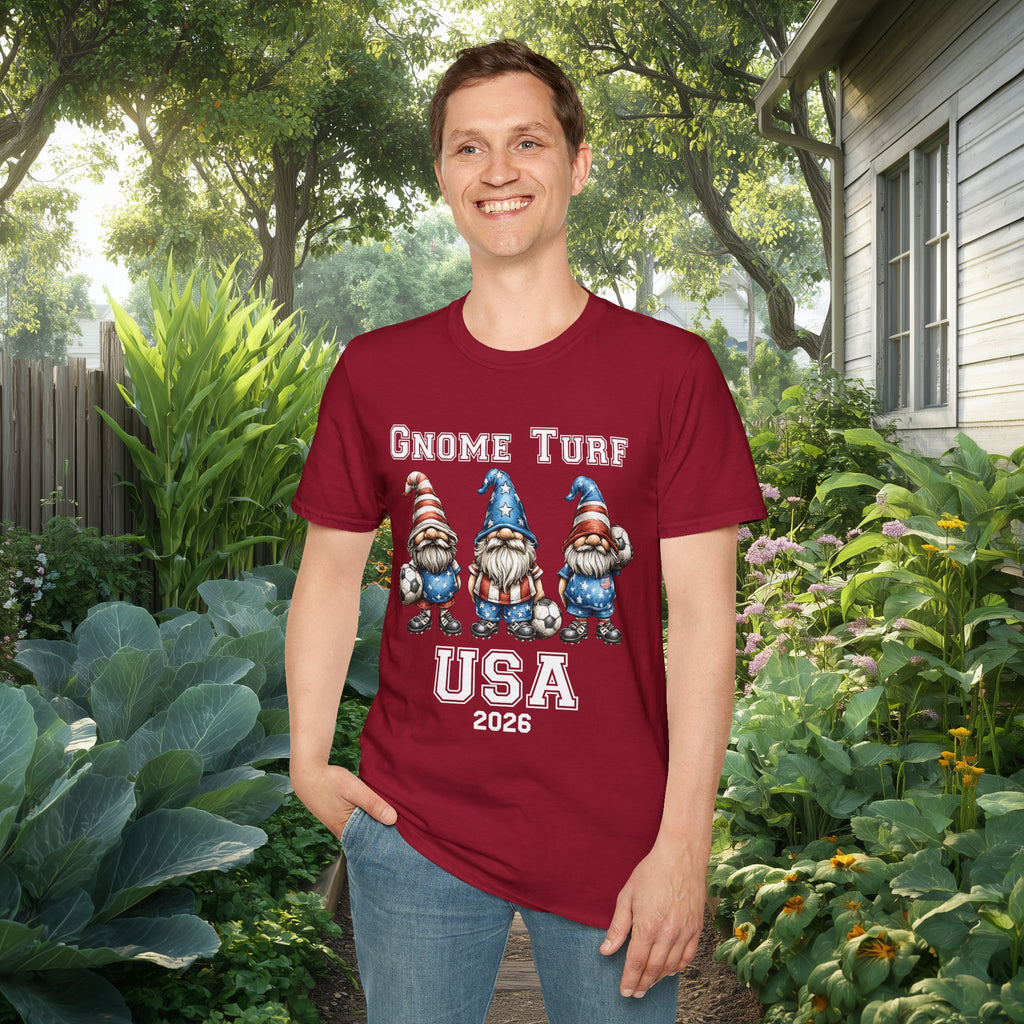 Gnome Turf USA 2026 Soccer Gnome T-Shirt