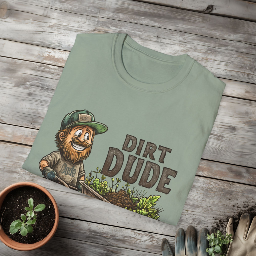 Dirt Dude with Wheelbarrow T-Shirt