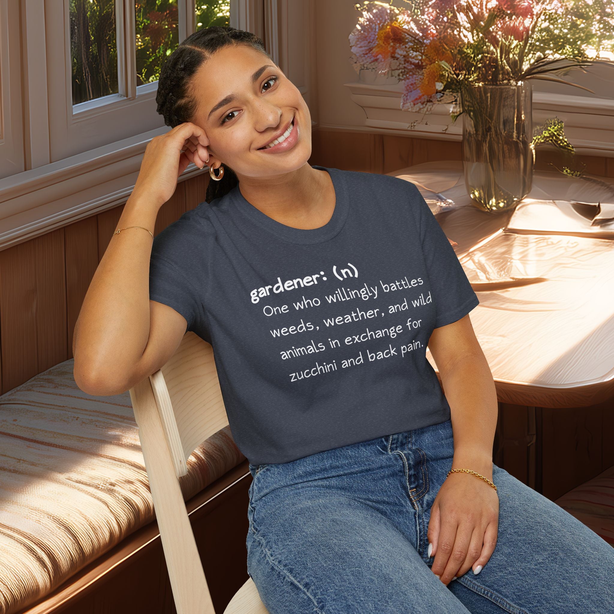 Gardener Definition, Zucchini and Back Pain T-Shirt