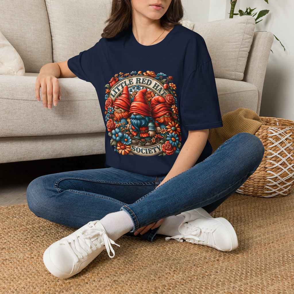 Garden Gnome Little Red Hat Society T-Shirt