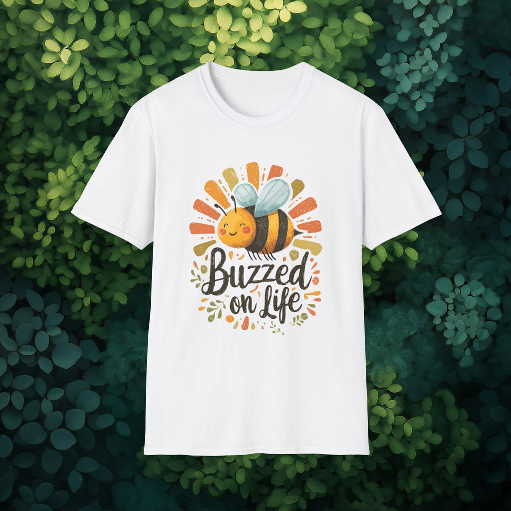 Buzzed on Life Sweet Bee T-shirt for Nature Lovers