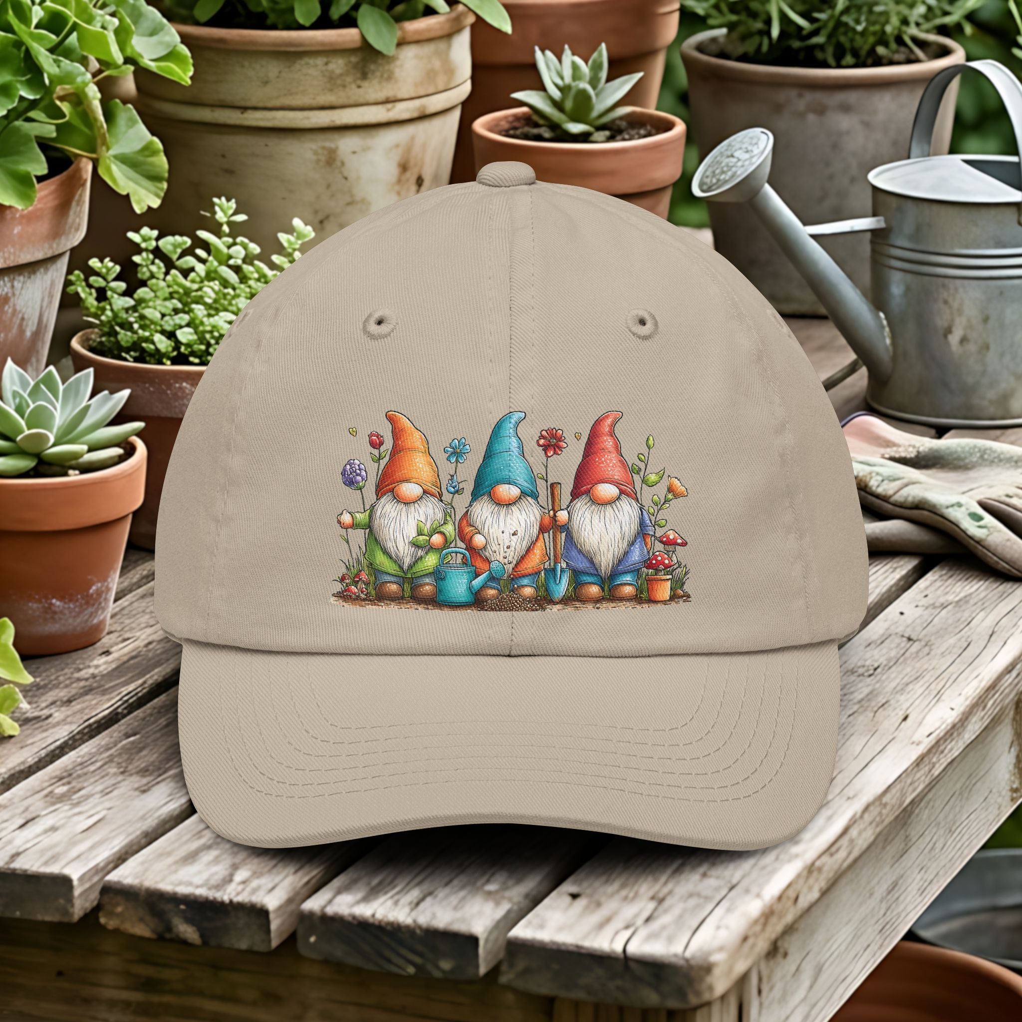 Gardening Gnomes Trio Dad Hat