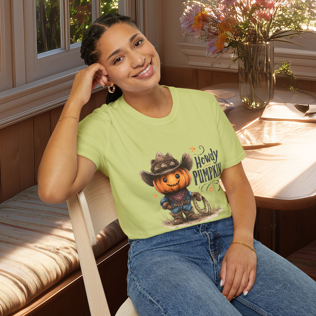 Howdy Pumpkin Cowboy Western T-Shirt