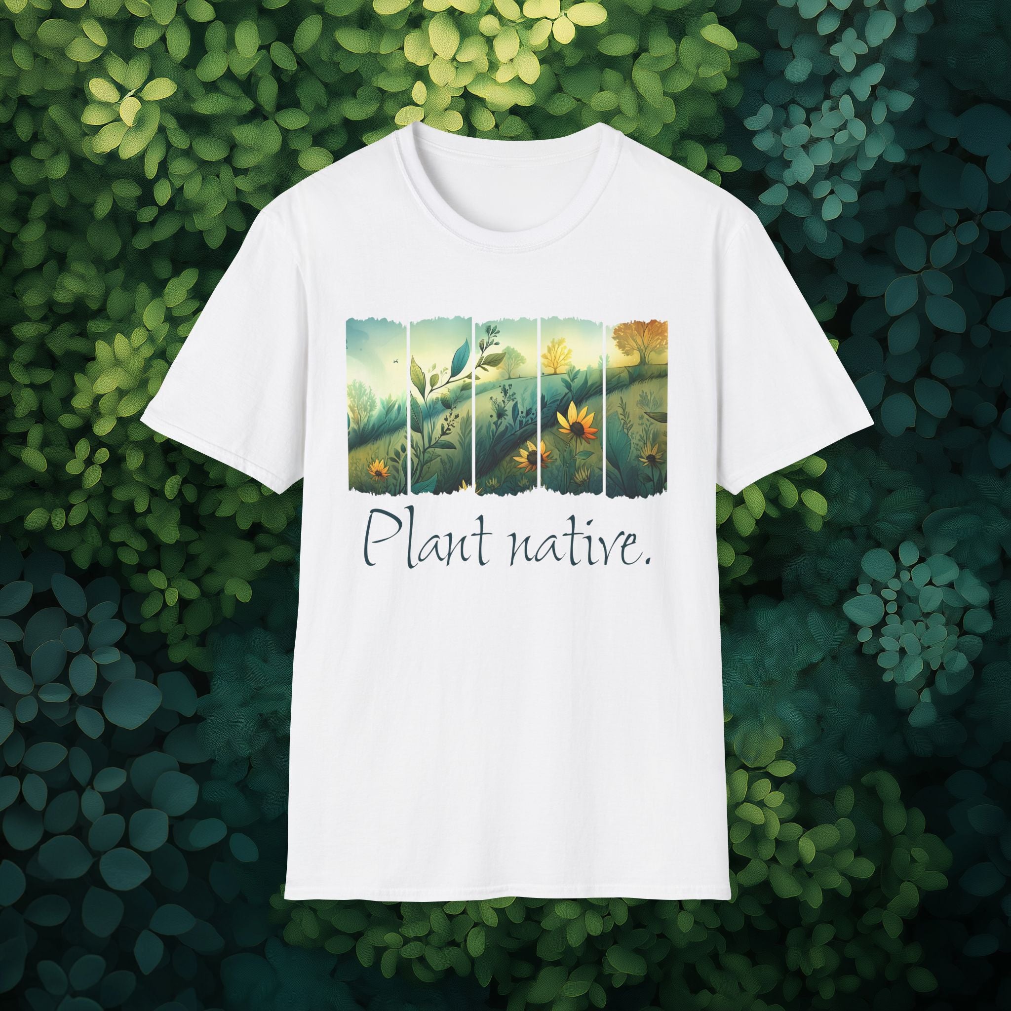 Plant Native Wildflower T-Shirt for Gardeners