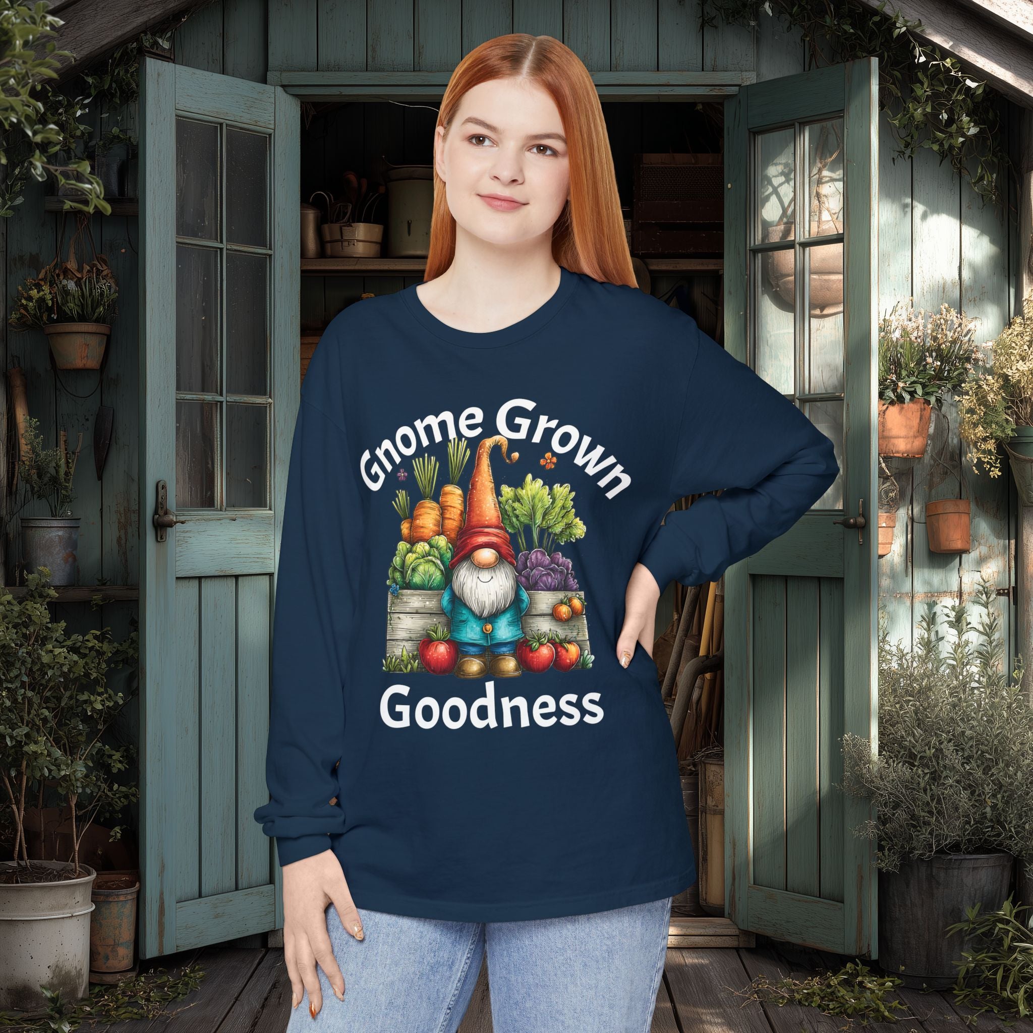 Gnome Grown Goodness Long Sleeve Tee