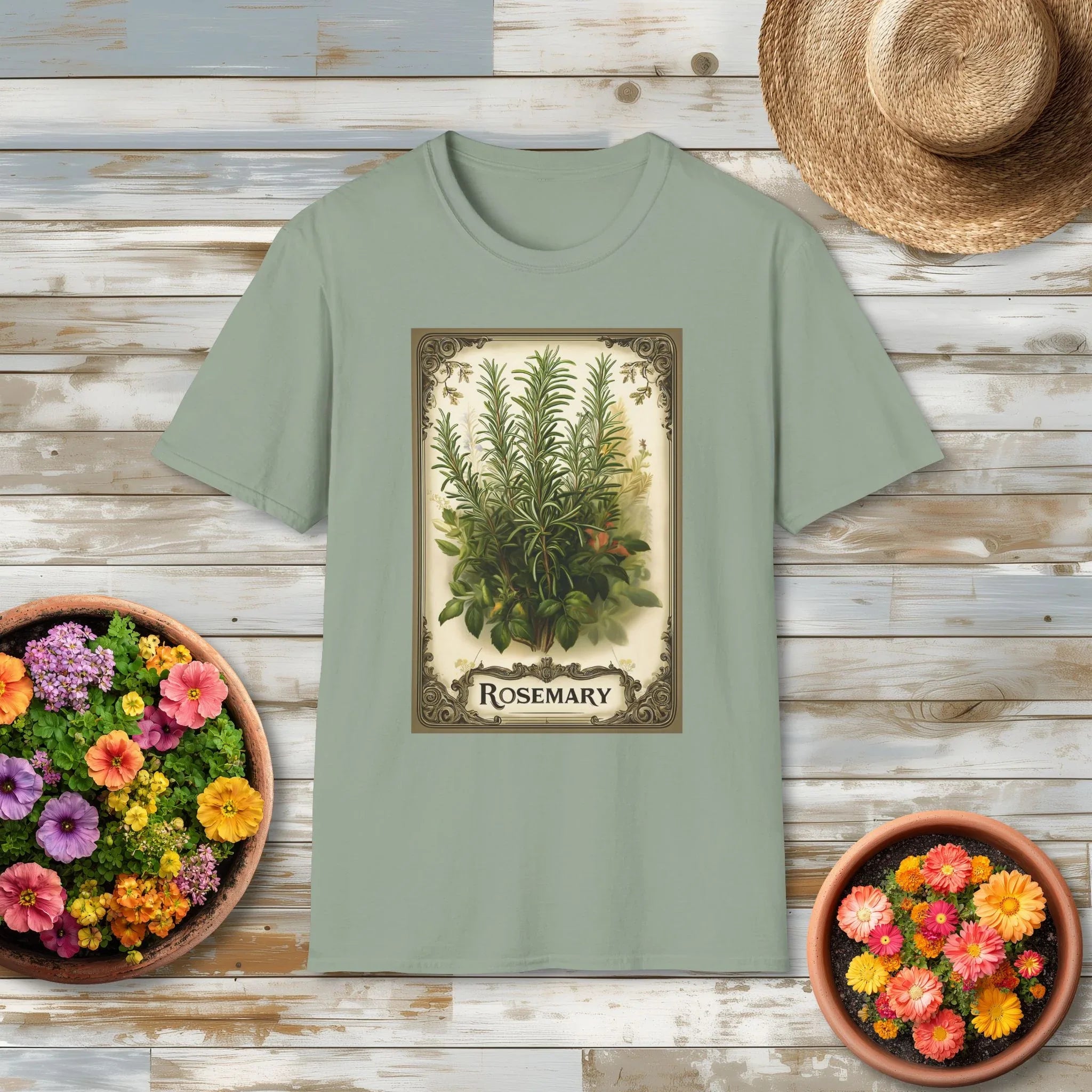 Rosemary Vintage Herb Seed Packet T-Shirt