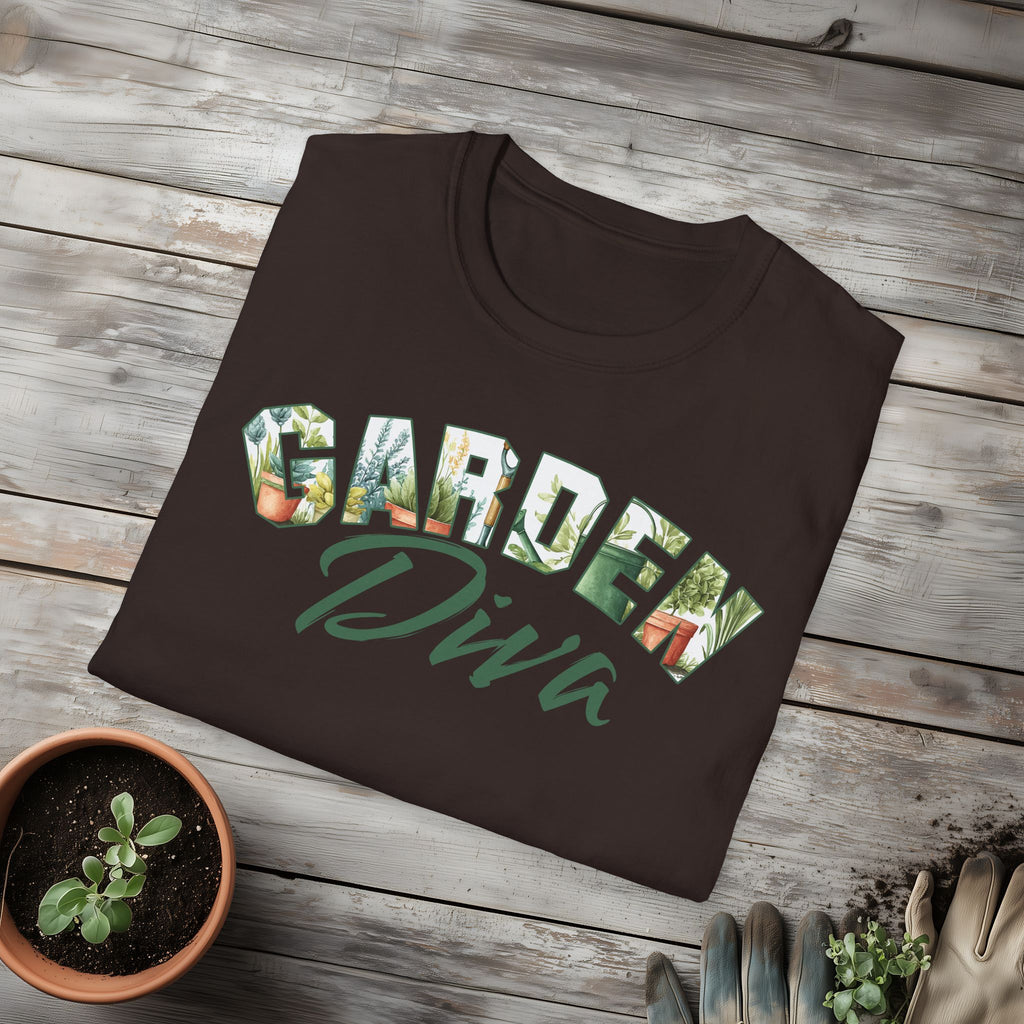 Garden Diva T-Shirt for Plant Lovers and Gardeners