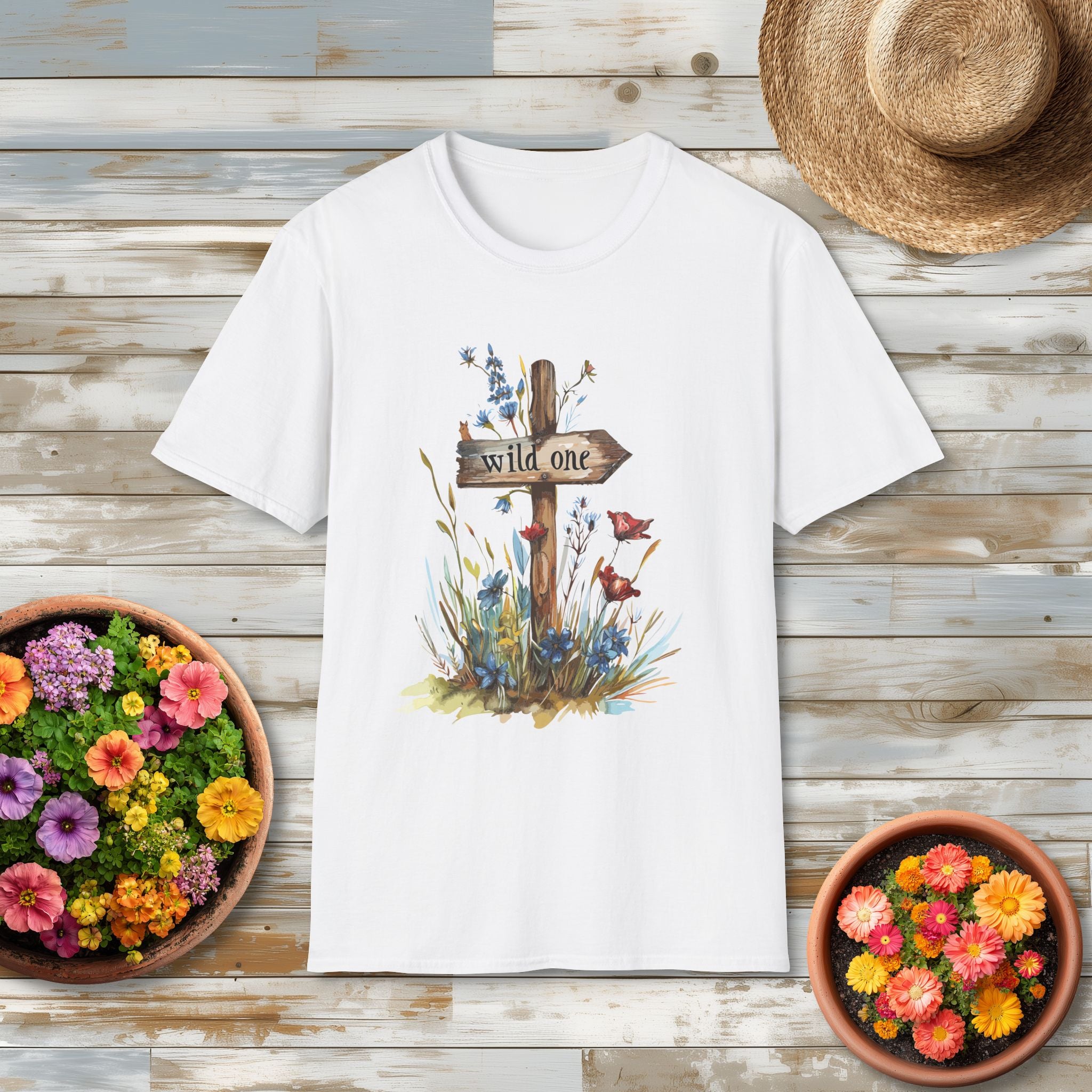 Wild One Wildflower Watercolor T-Shirt