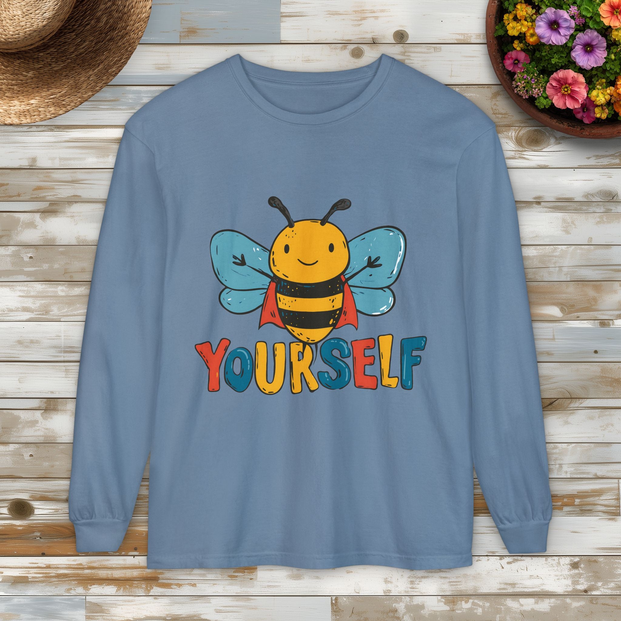 Superhero Bee Yourself Long Sleeve Tee