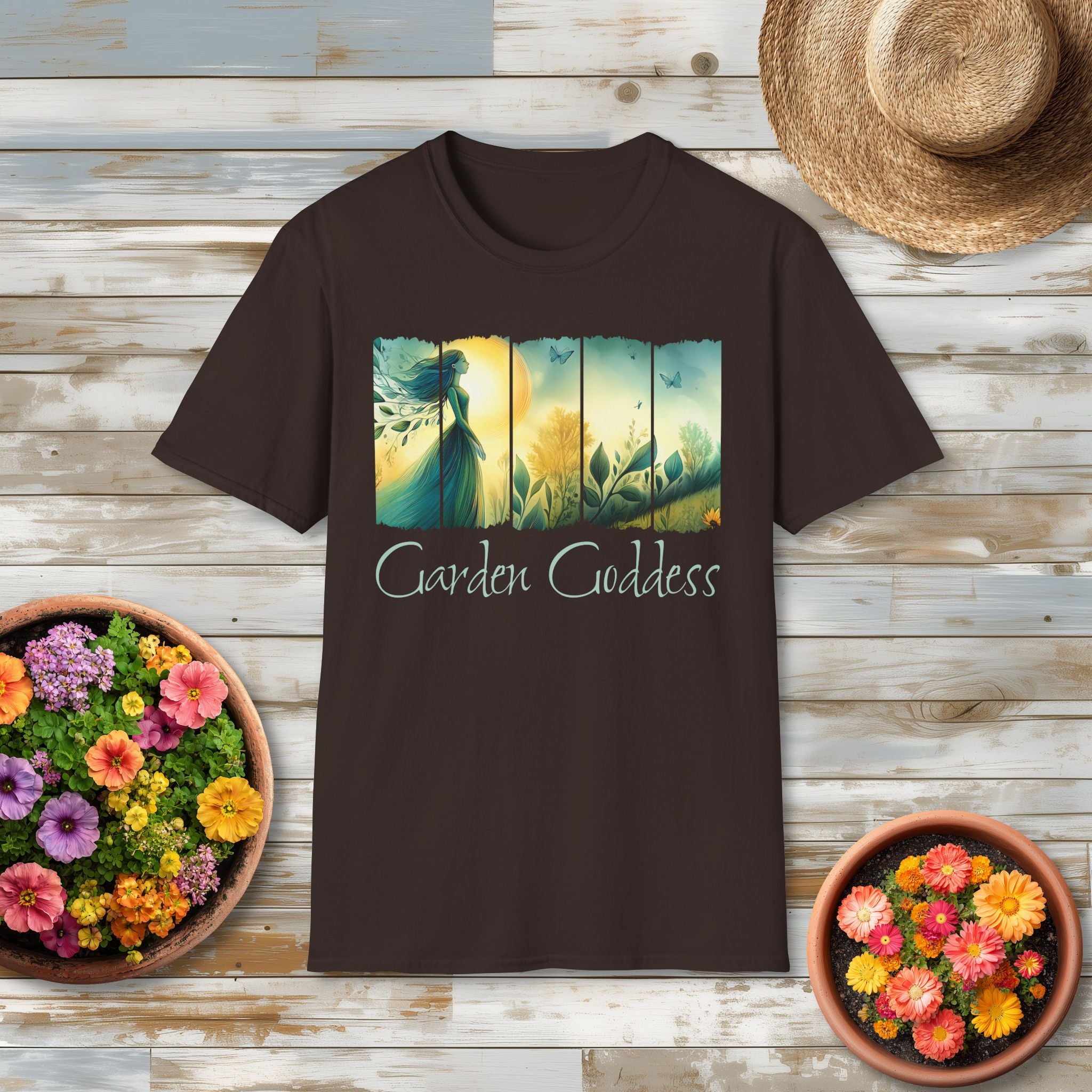 Divine Feminine Garden T-Shirt for Gardeners