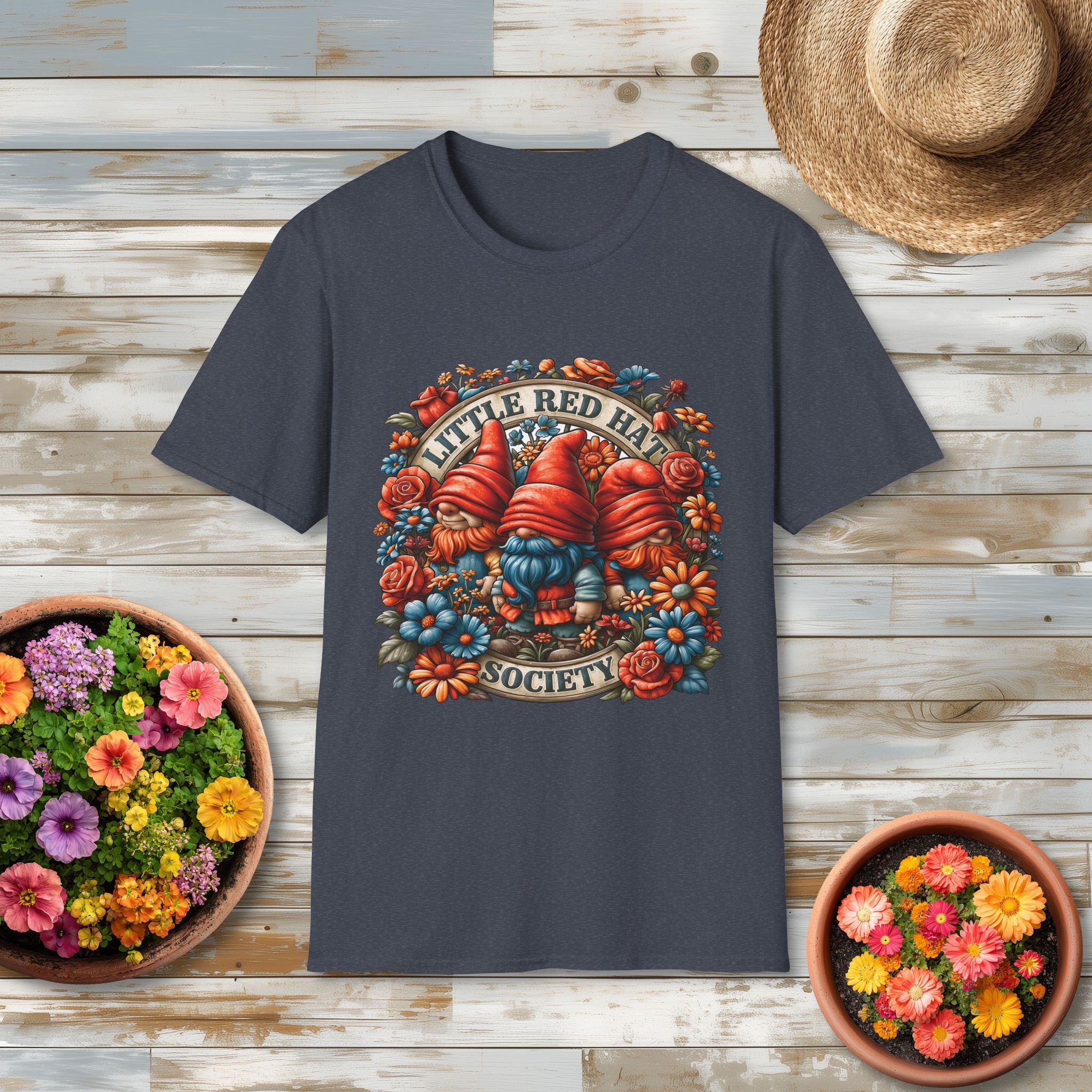 Garden Gnome Little Red Hat Society T-Shirt