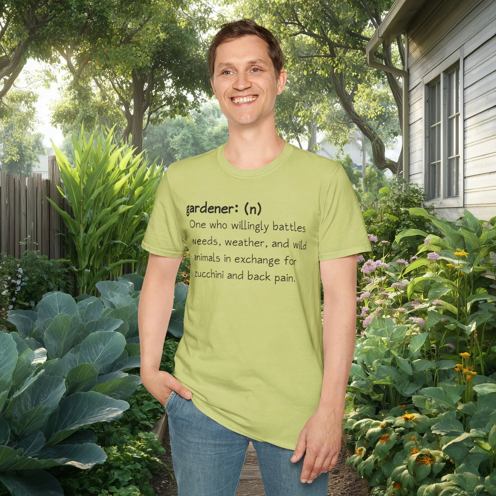 Gardener Definition, Zucchini and Back Pain T-Shirt