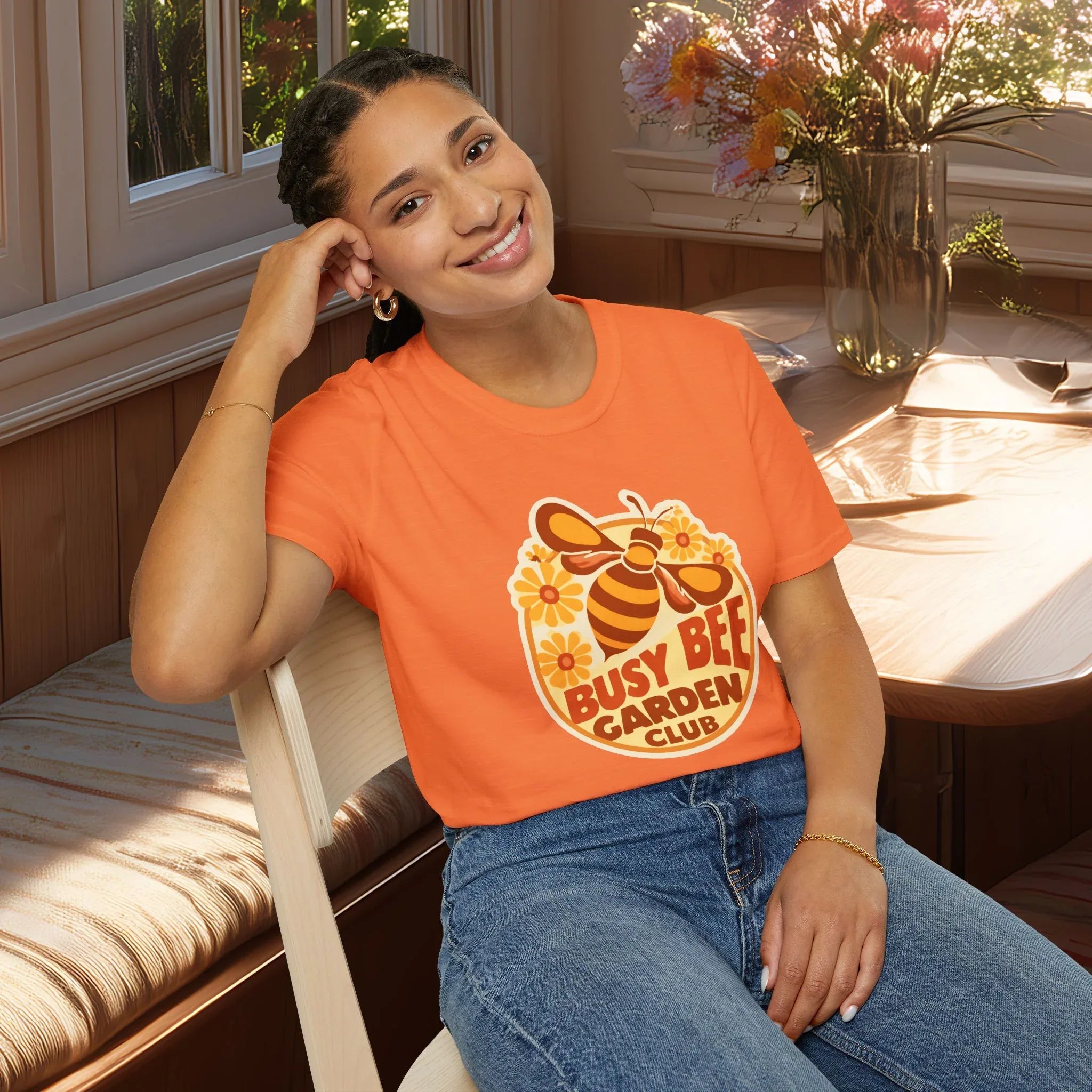 Busy Bee Garden Club Shirt – Retro 60s Bee Tee