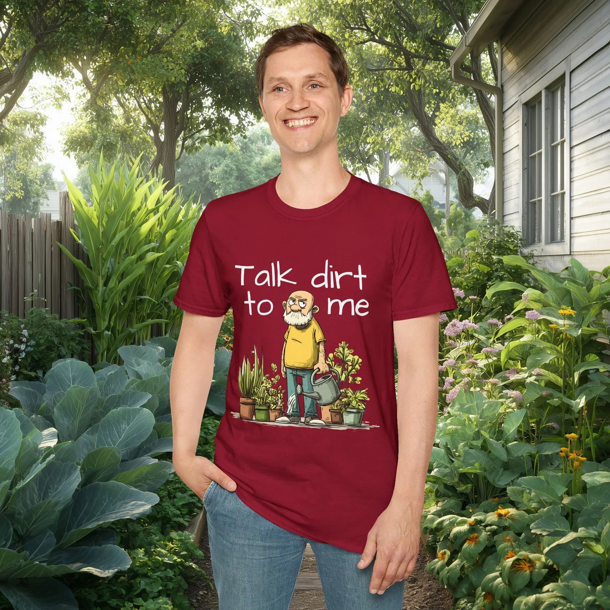 Talk Dirt to Me Garden Pun Shirt – Funny Grumpy Gardener Tee