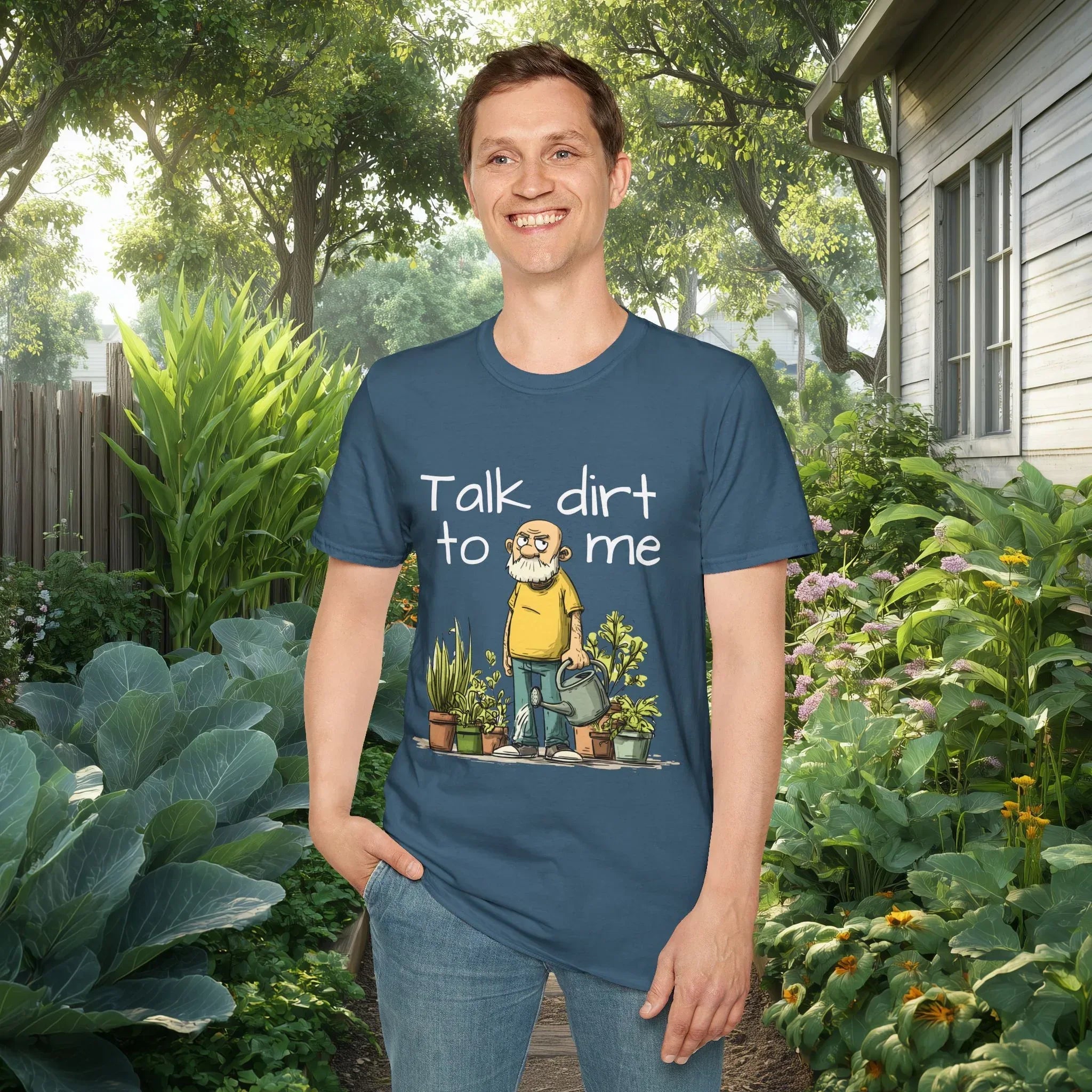 Talk Dirt to Me Garden Pun Shirt – Funny Grumpy Gardener Tee