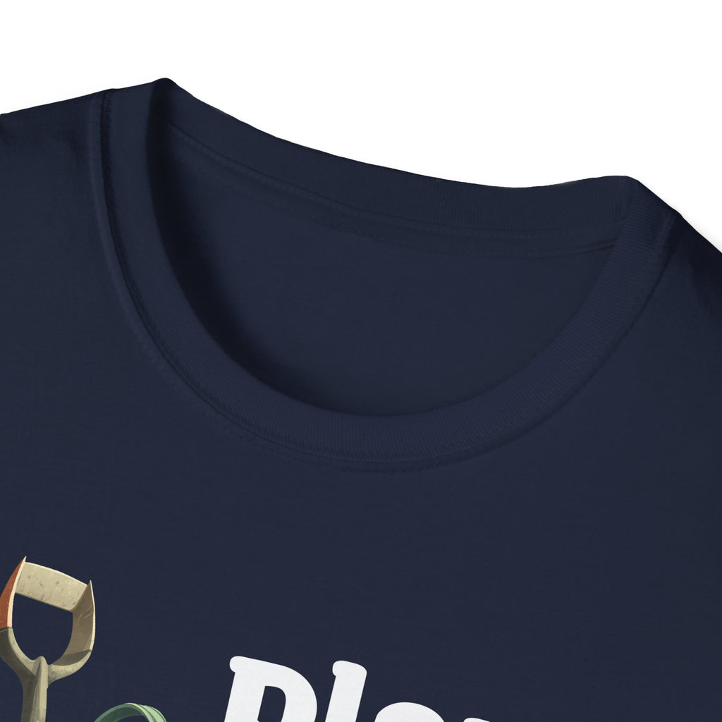 Plant Pick Repeat, Cartoon Gardener T-Shirt