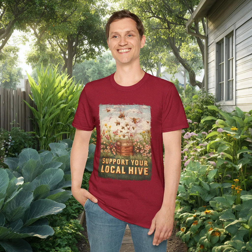 Vintage Support Your Local Hive Bee T-Shirt