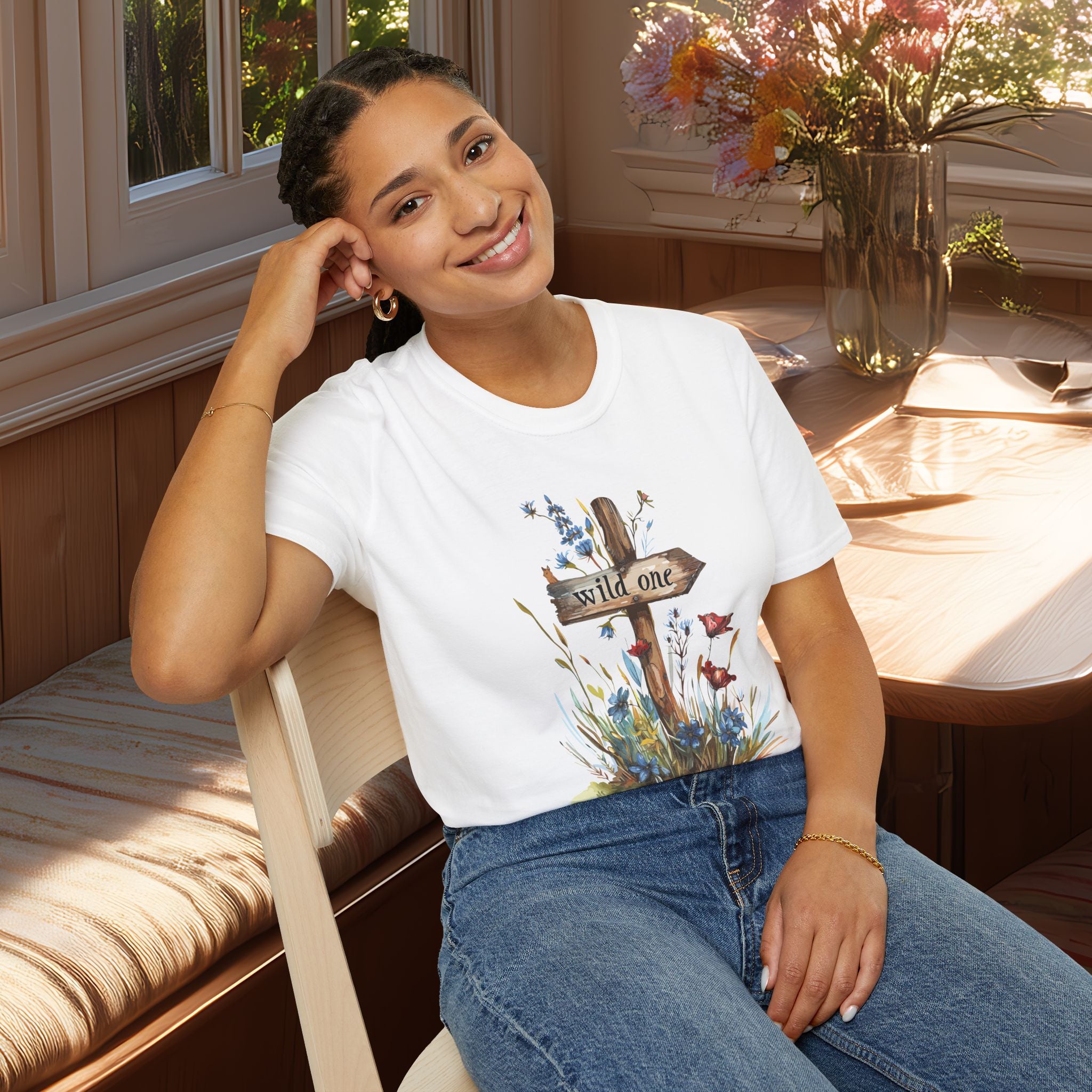 Wild One Wildflower Watercolor T-Shirt