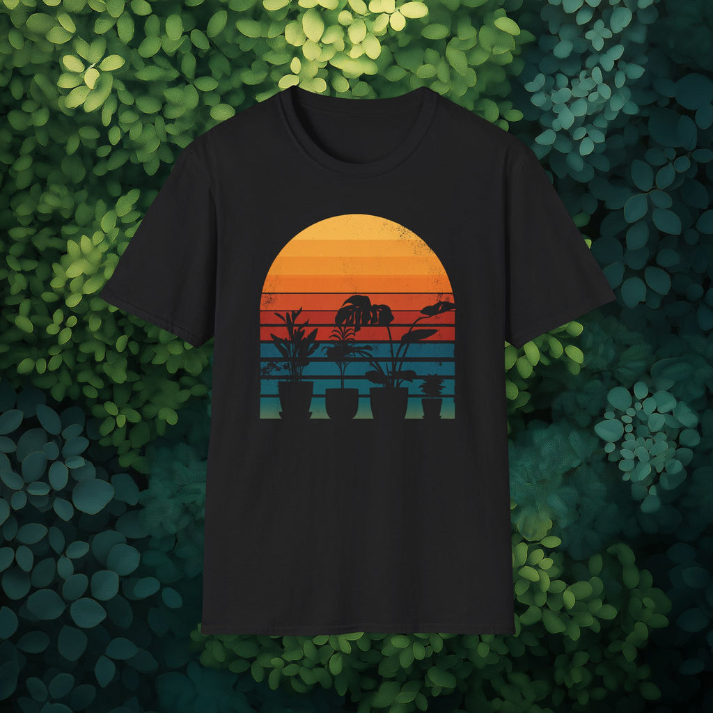 Sunset Houseplants T-Shirt for Gardeners