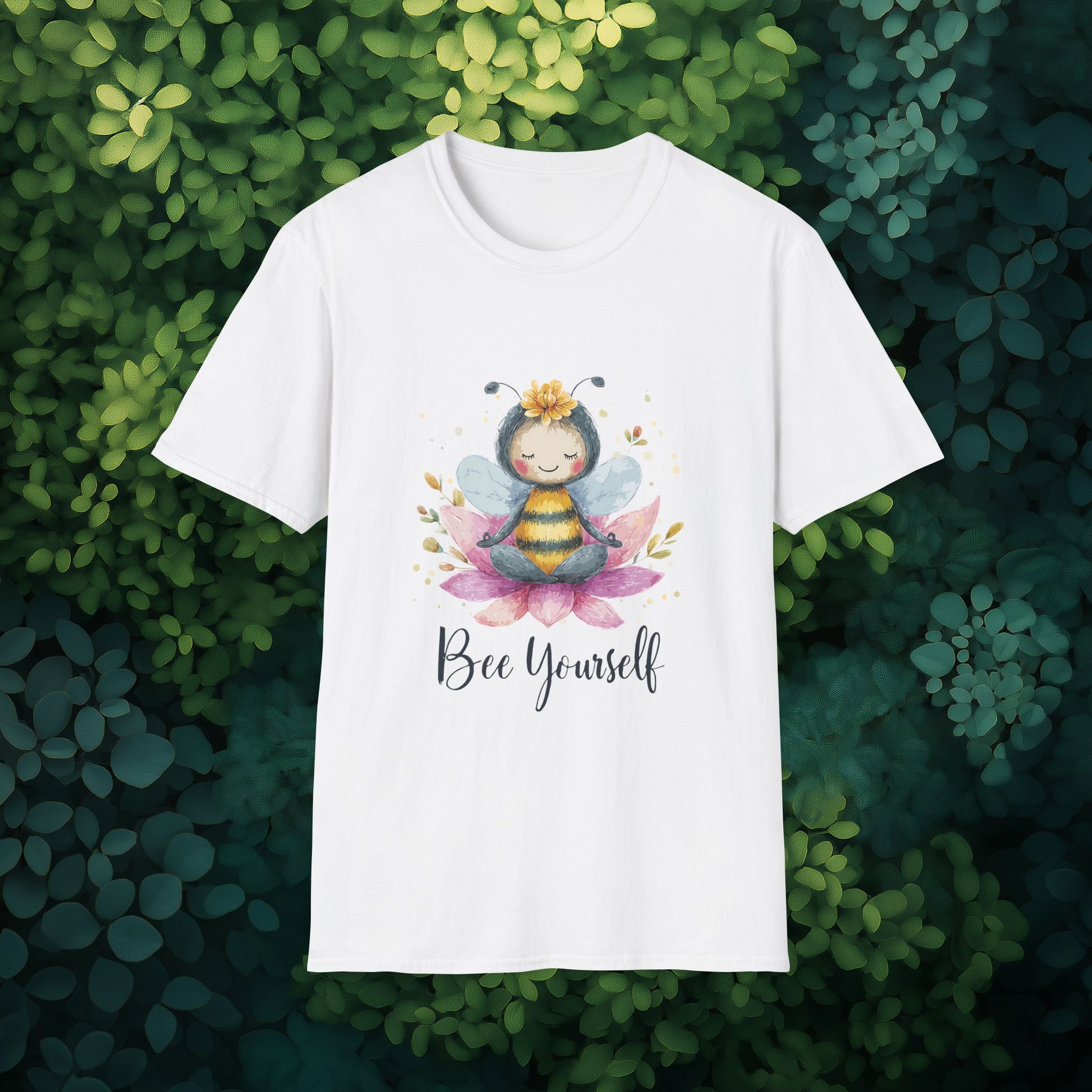 Bee Yourself Meditation Unisex T-Shirt for Yoga Enthusiasts