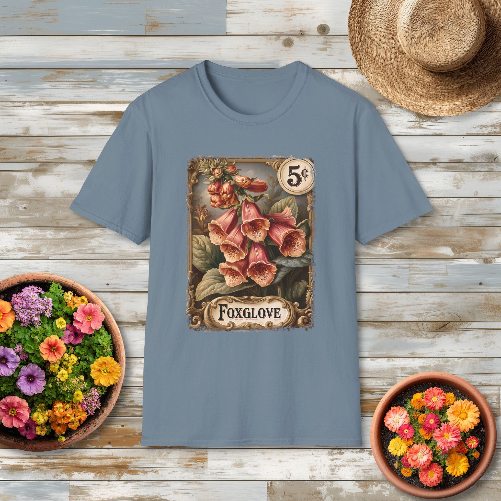 Foxglove Vintage Seed Packet T-Shirt