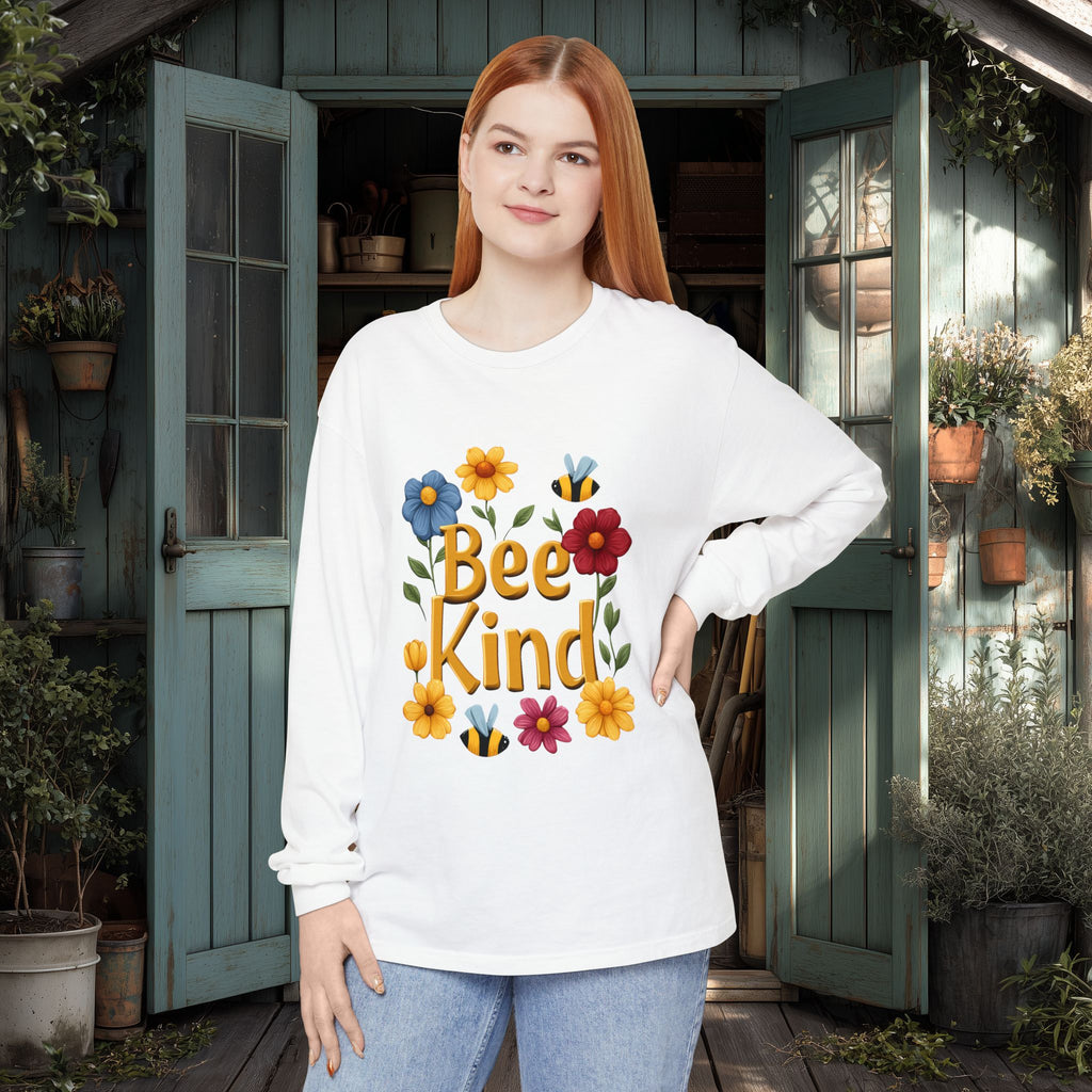 Bee Kind Bloom and Bee Long Sleeve Tee