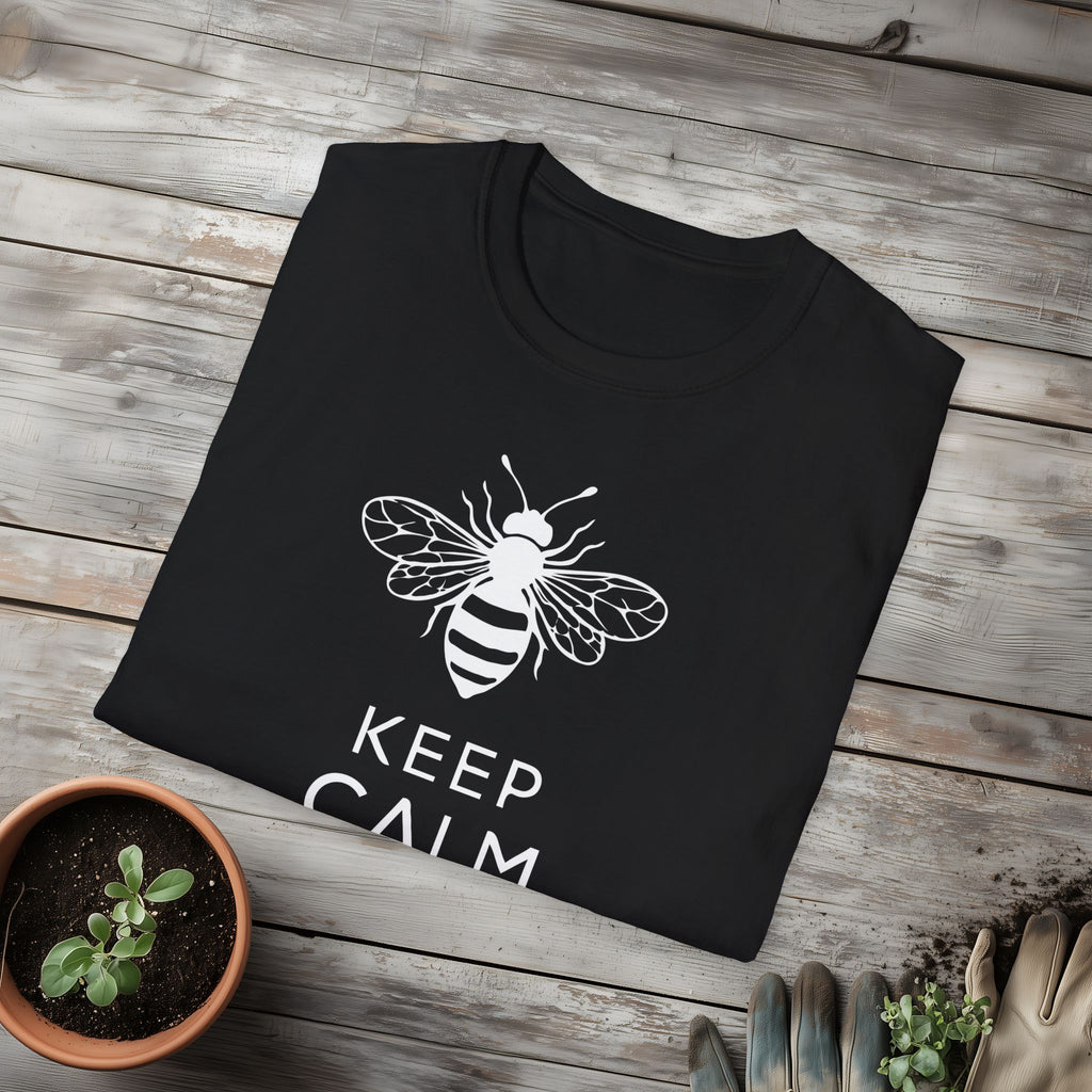 Keep Calm and Bee Strong Motivational T-Shirt