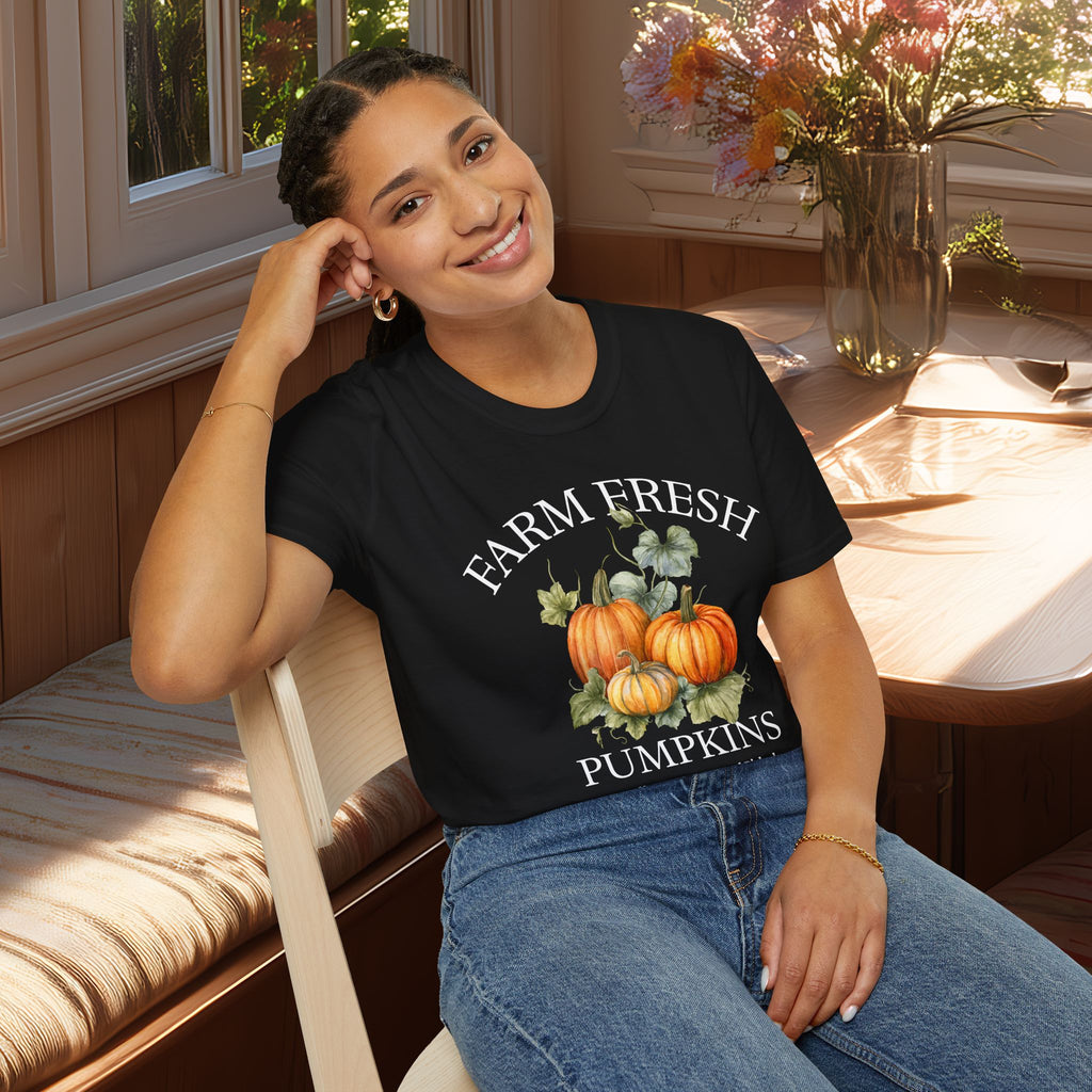 Farm Fresh Pumpkins Tee with Vintage Farm Style