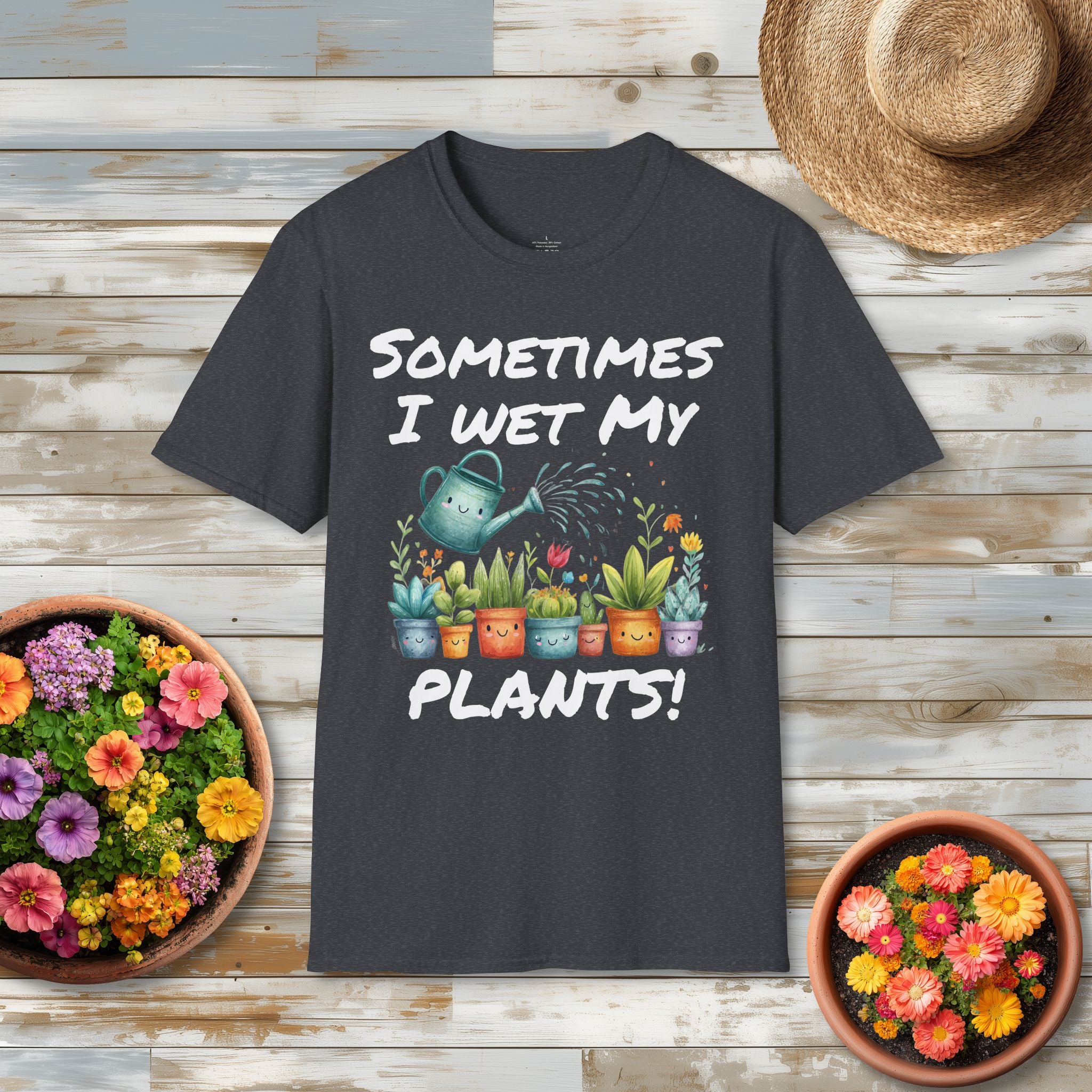Cartoon Sometimes I Wet My Plants T-Shirt